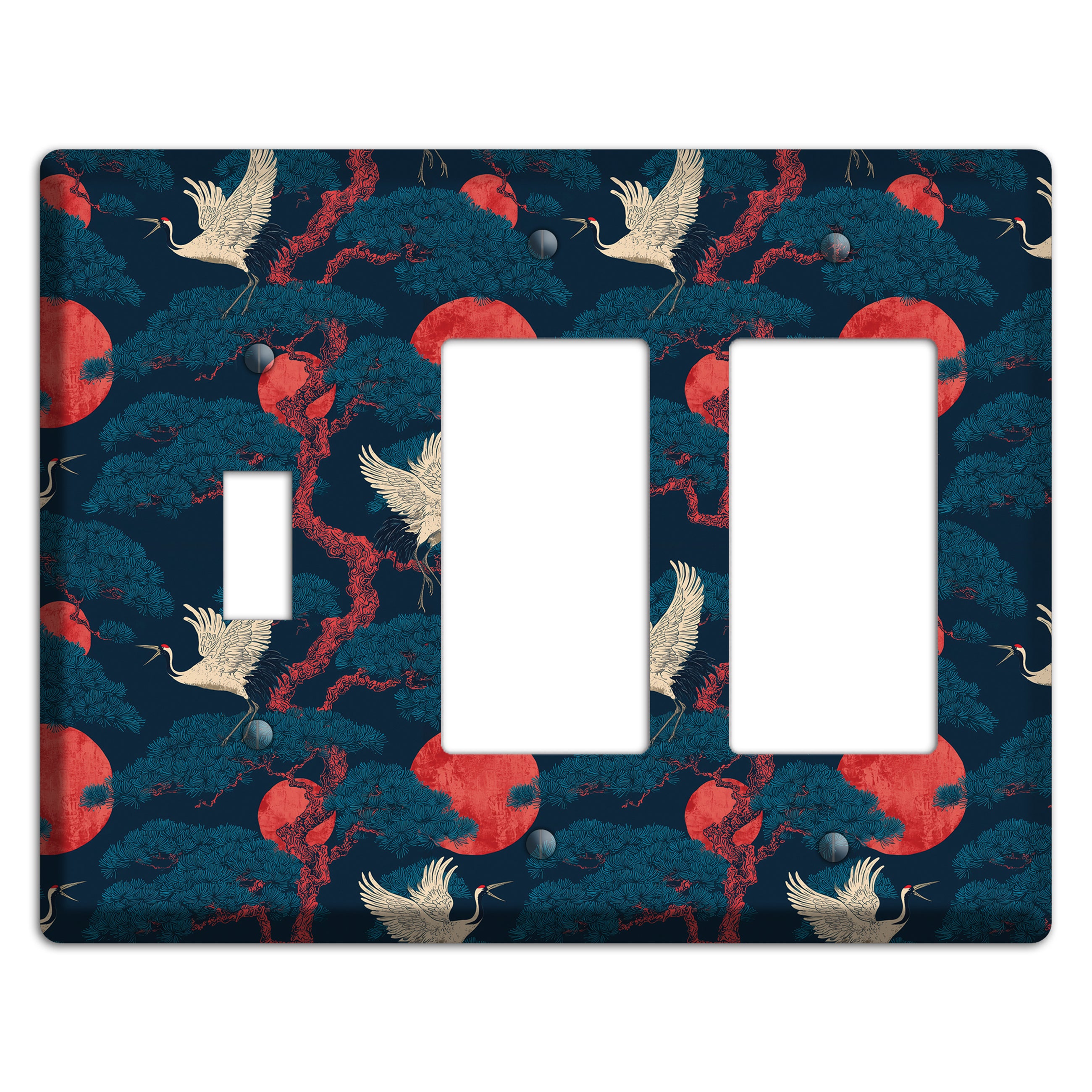 Cobalt Moon Passage Toggle / 2 Rocker Wallplate