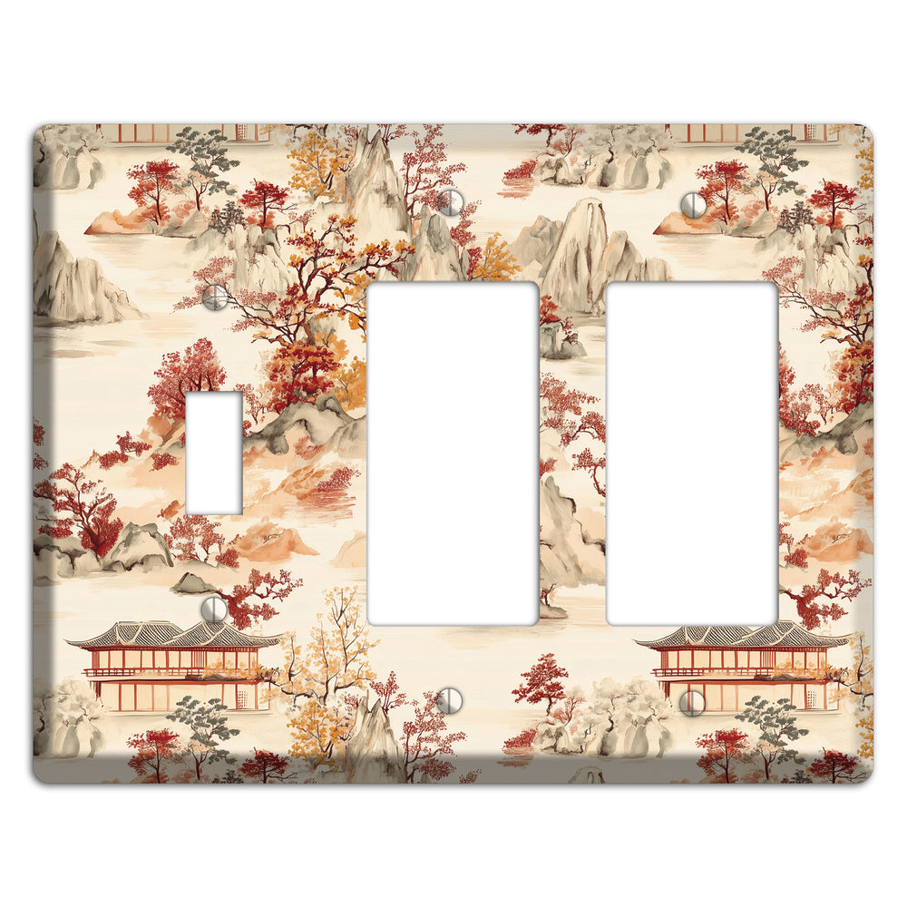 Mountain Autumn Reverie Toggle / 2 Rocker Wallplate