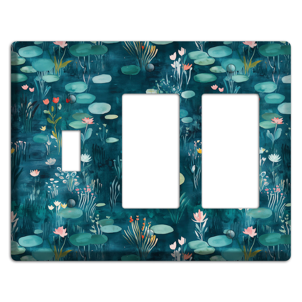 Lily Pond Reverie Toggle / 2 Rocker Wallplate