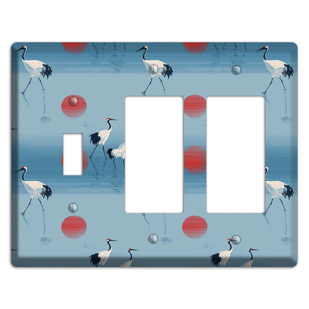 Scarlet Sun Shallows Toggle / 2 Rocker Wallplate