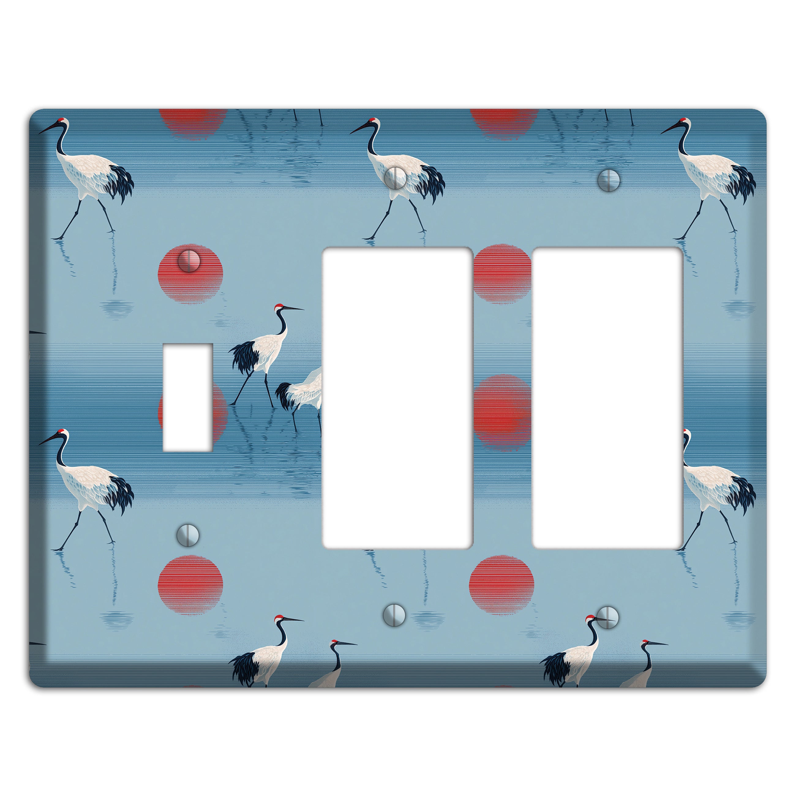 Scarlet Sun Shallows Toggle / 2 Rocker Wallplate