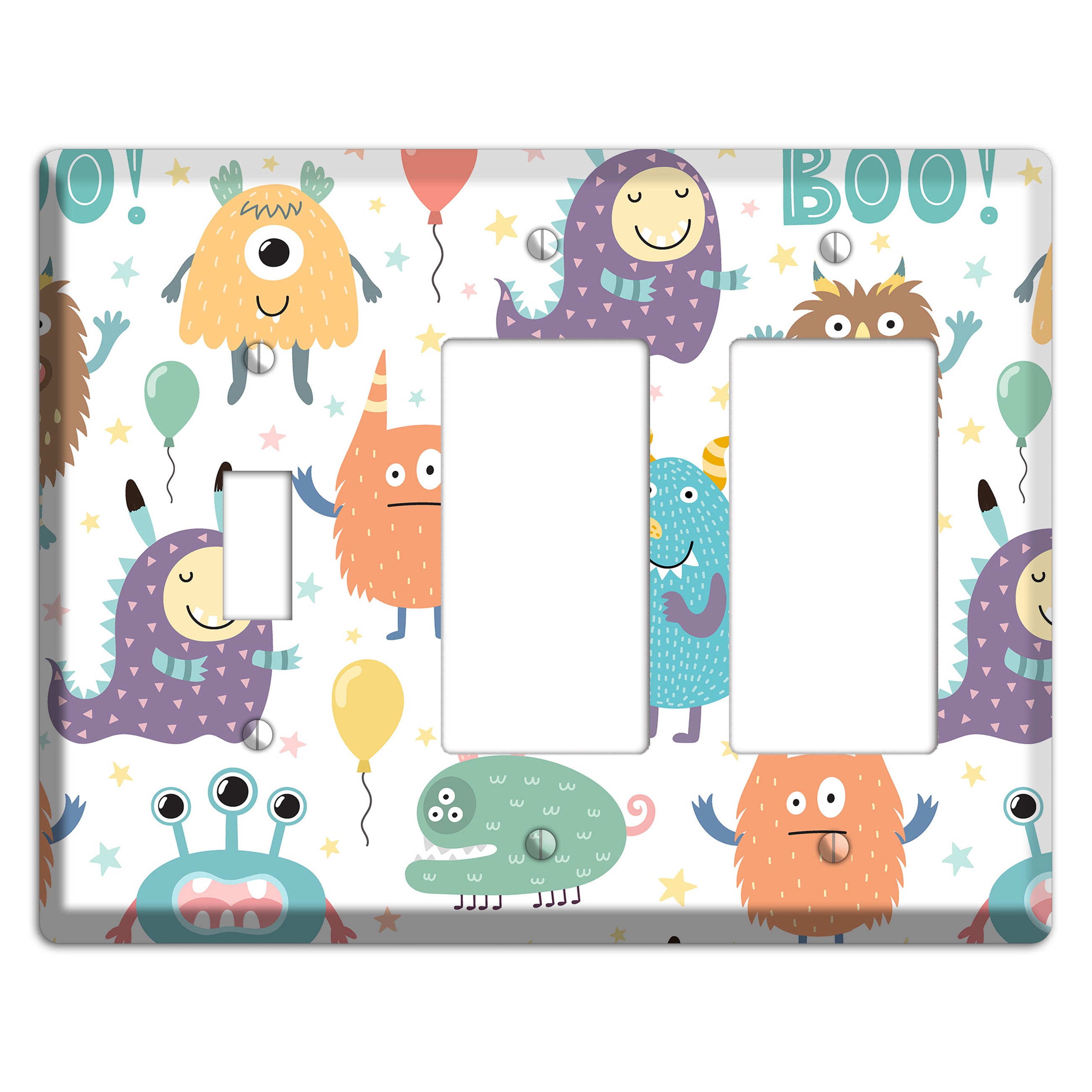 Monster Mash Toggle / 2 Rocker Wallplate