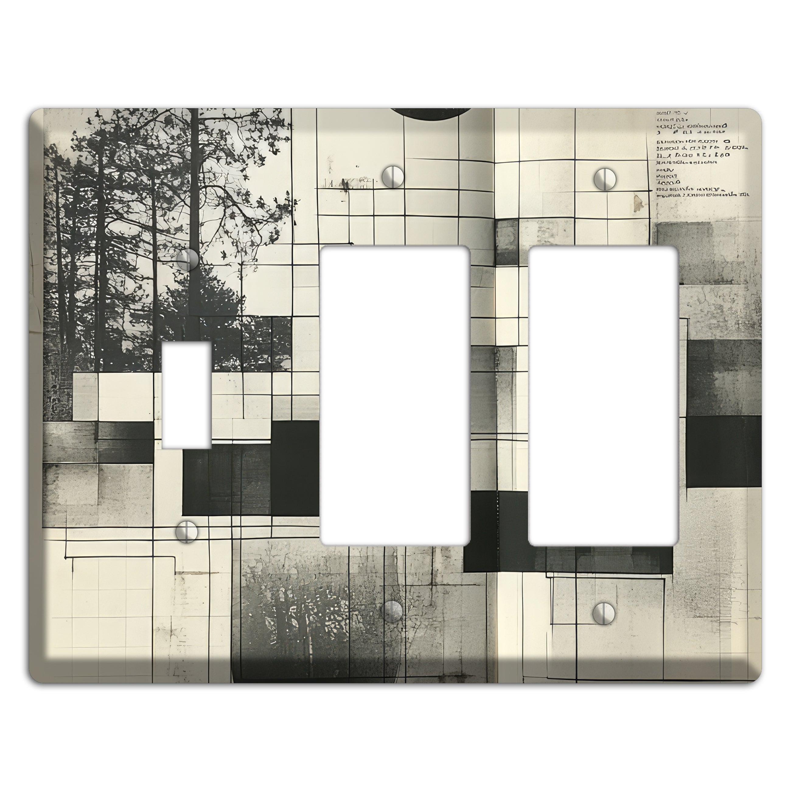 Cartographer's Dream Toggle / 2 Rocker Wallplate