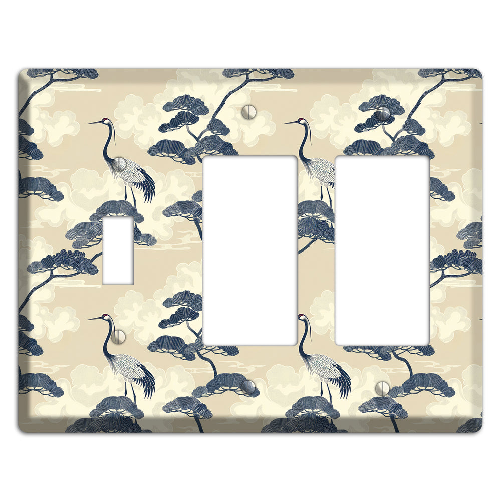 Indigo Pine Serenity Toggle / 2 Rocker Wallplate