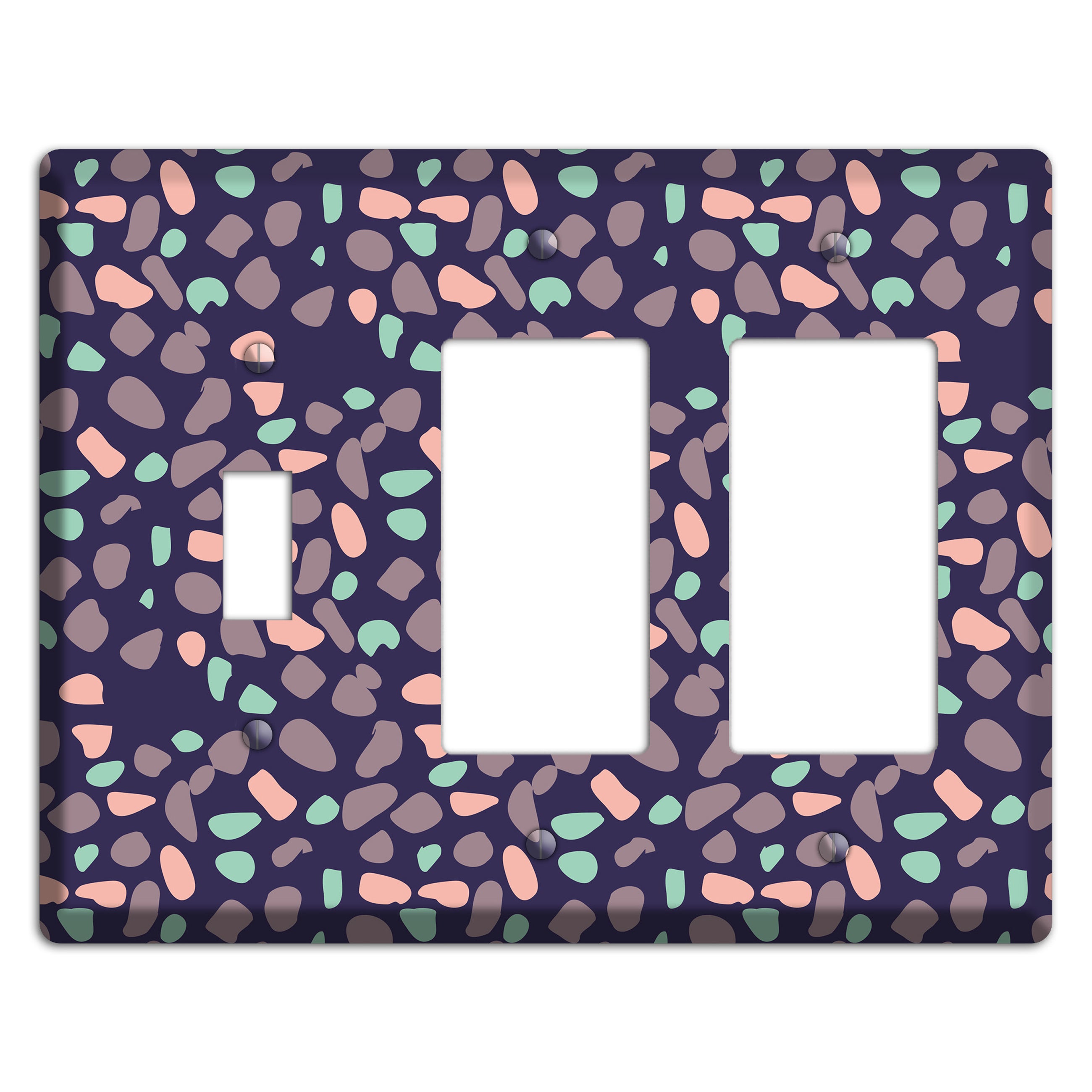 Cosmic Sprinkle Toggle / 2 Rocker Wallplate
