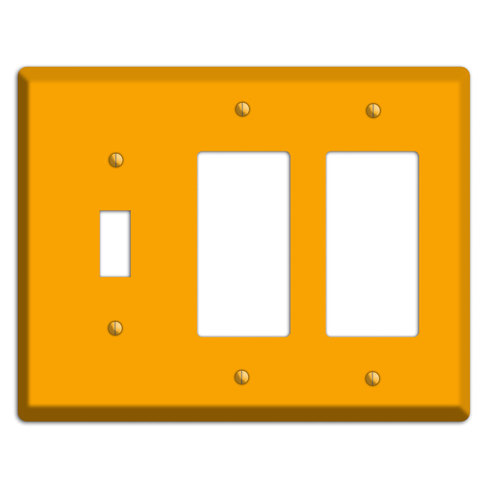 Baxter Mustard Toggle / 2 Rocker Wallplate