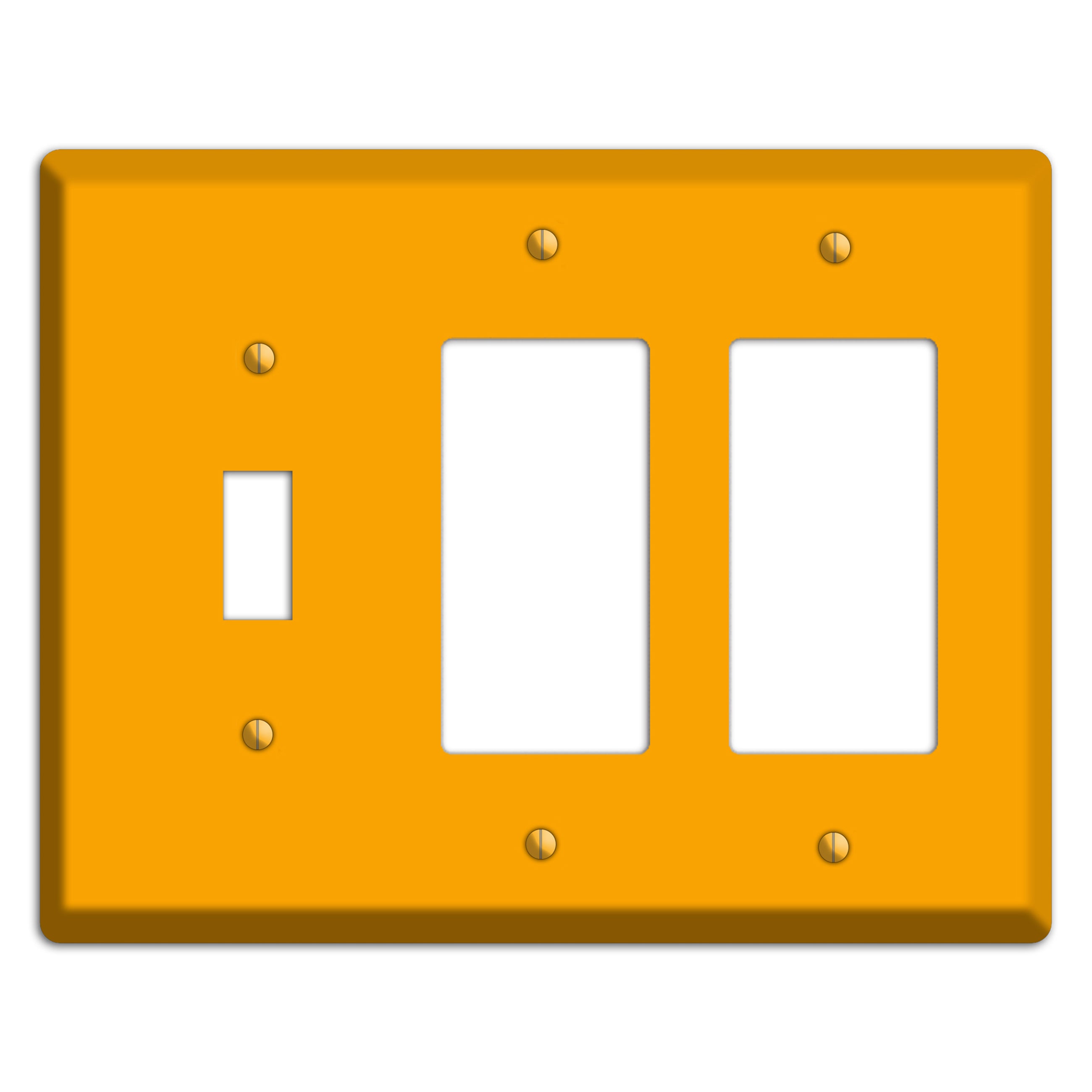 Baxter Mustard Toggle / 2 Rocker Wallplate