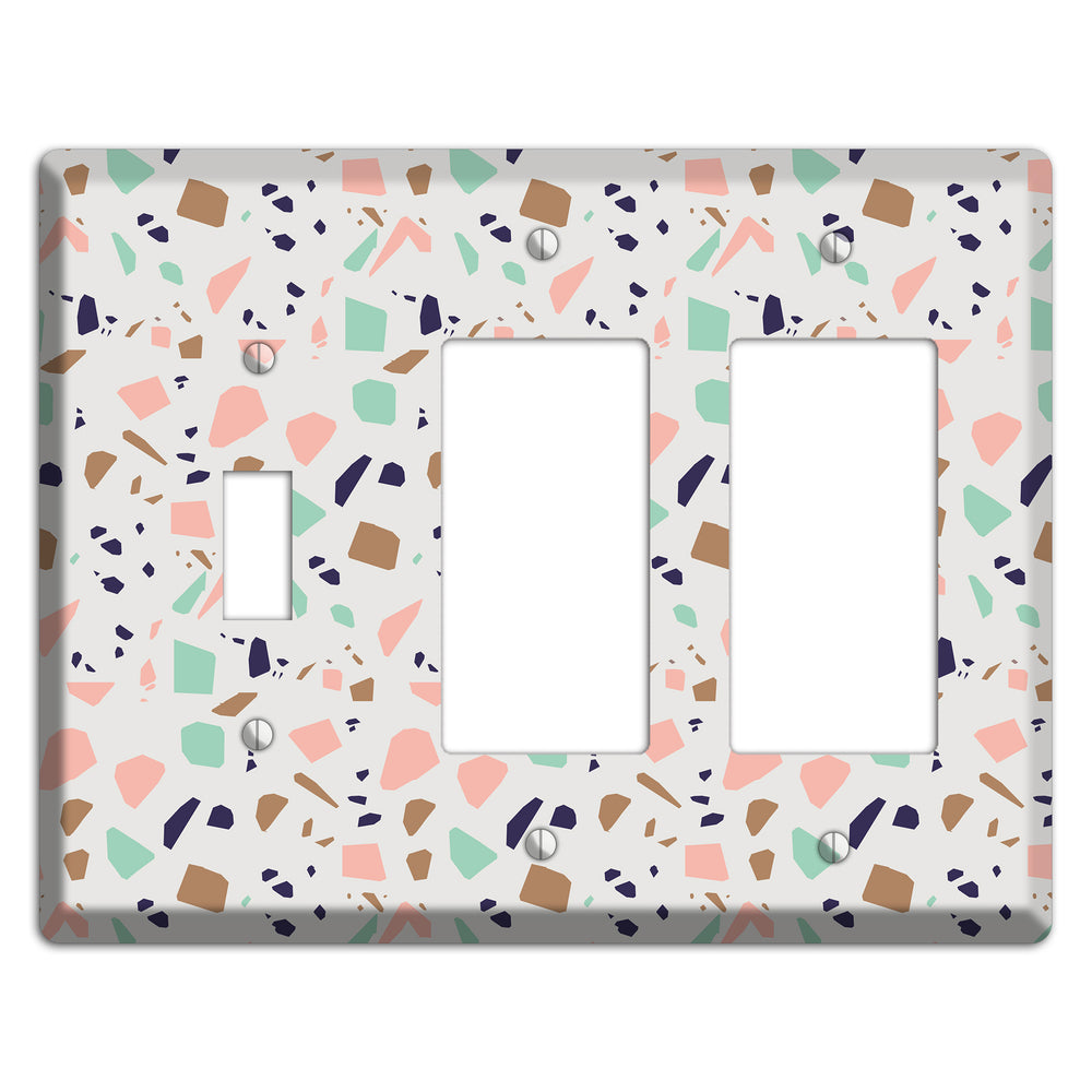 Candyfetti Quartz Toggle / 2 Rocker Wallplate