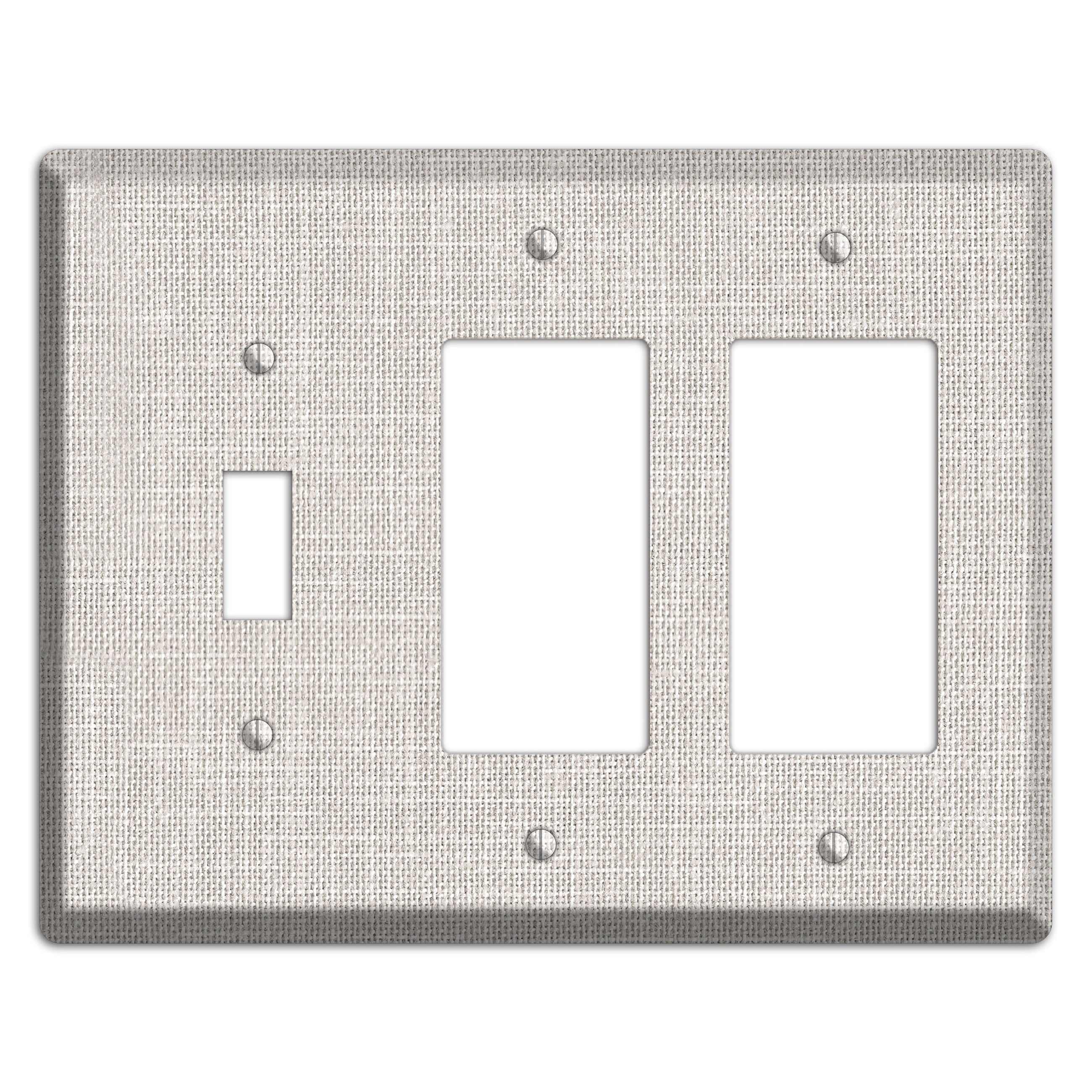 Linen Drift Toggle / 2 Rocker Wallplate