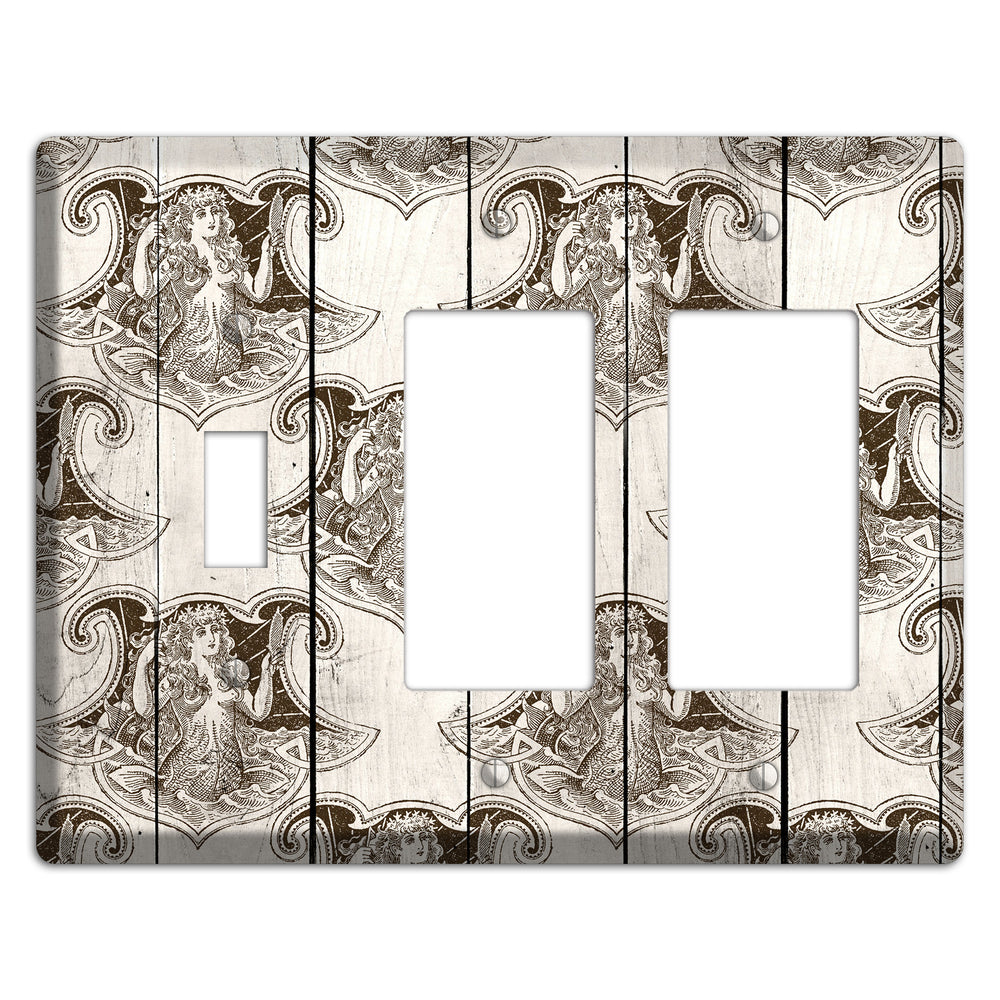 Mermaid‚Äôs Crest Toggle / 2 Rocker Wallplate