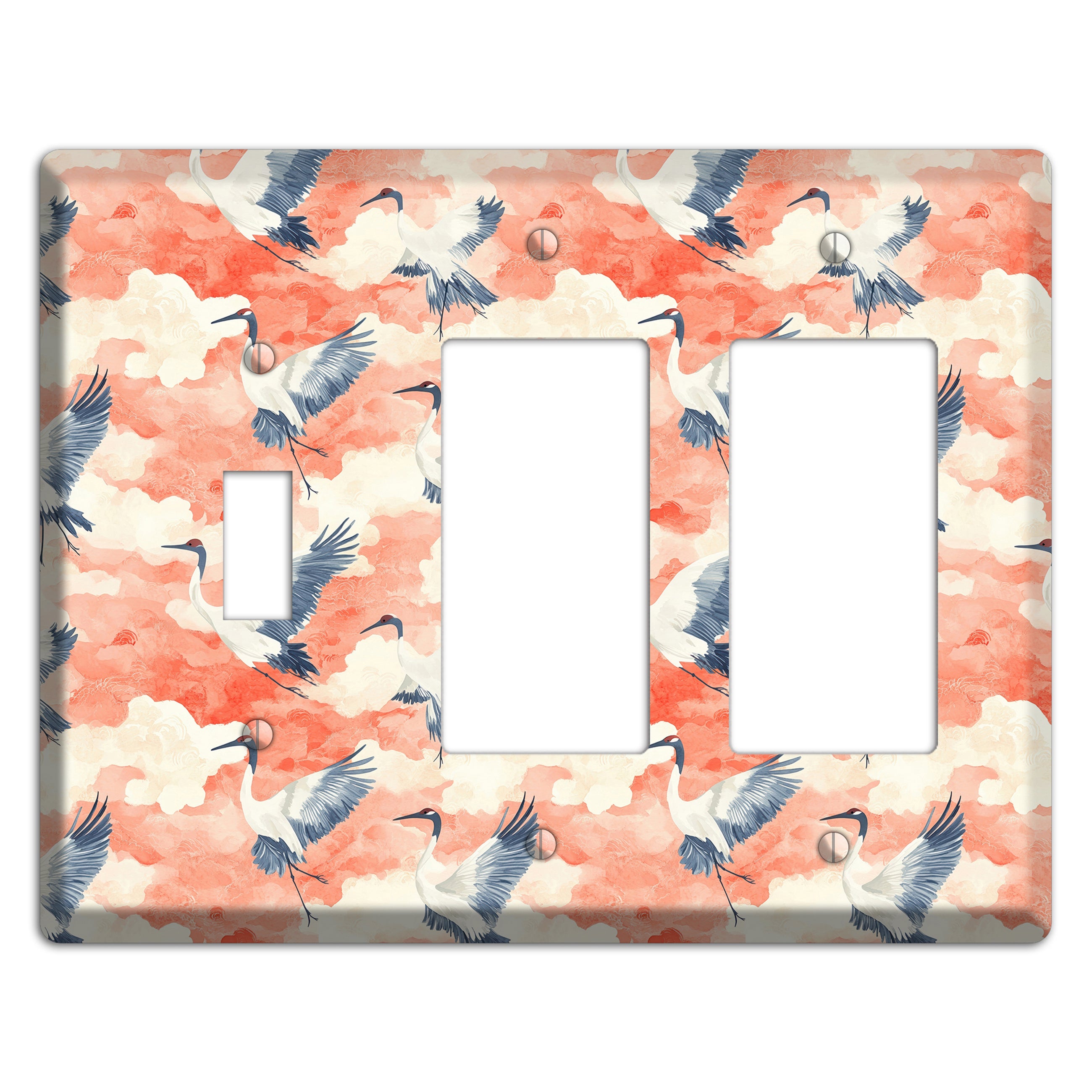 Coral Sky Migration Toggle / 2 Rocker Wallplate