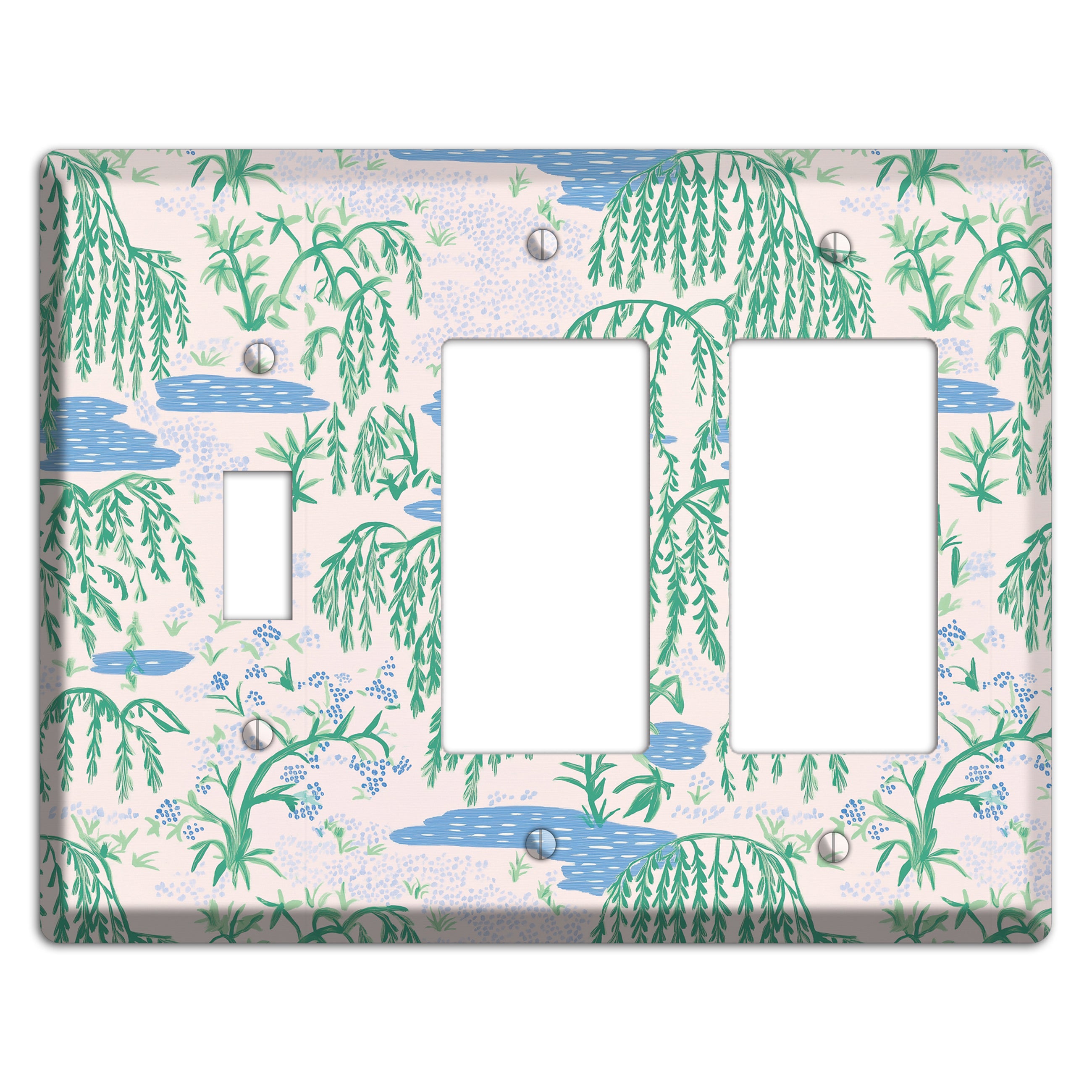 Willow & Still Water Toggle / 2 Rocker Wallplate