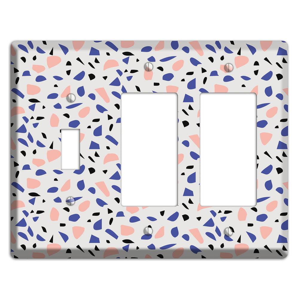 Berry Sprinkle Toggle / 2 Rocker Wallplate