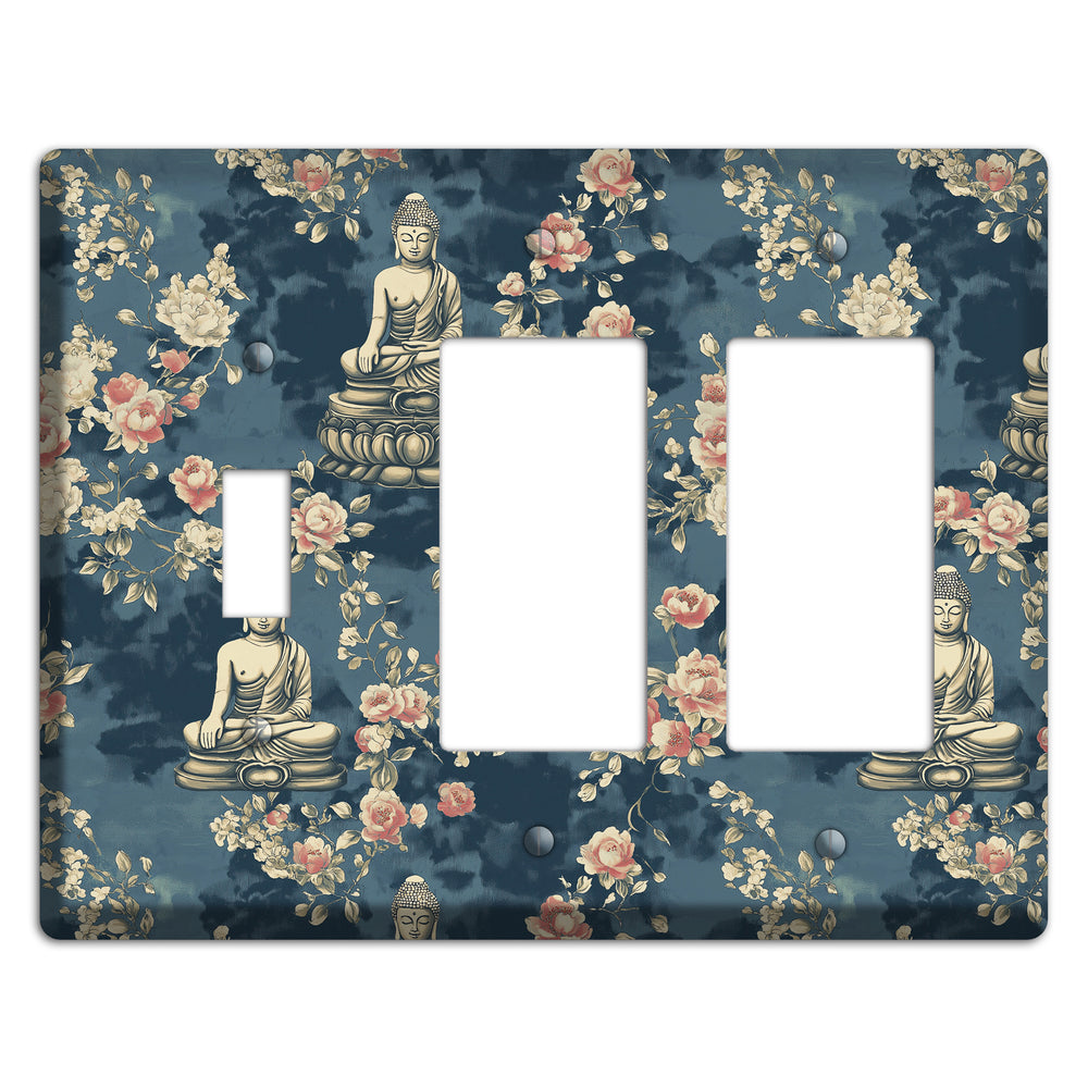 Lotus & Bloom Toggle / 2 Rocker Wallplate