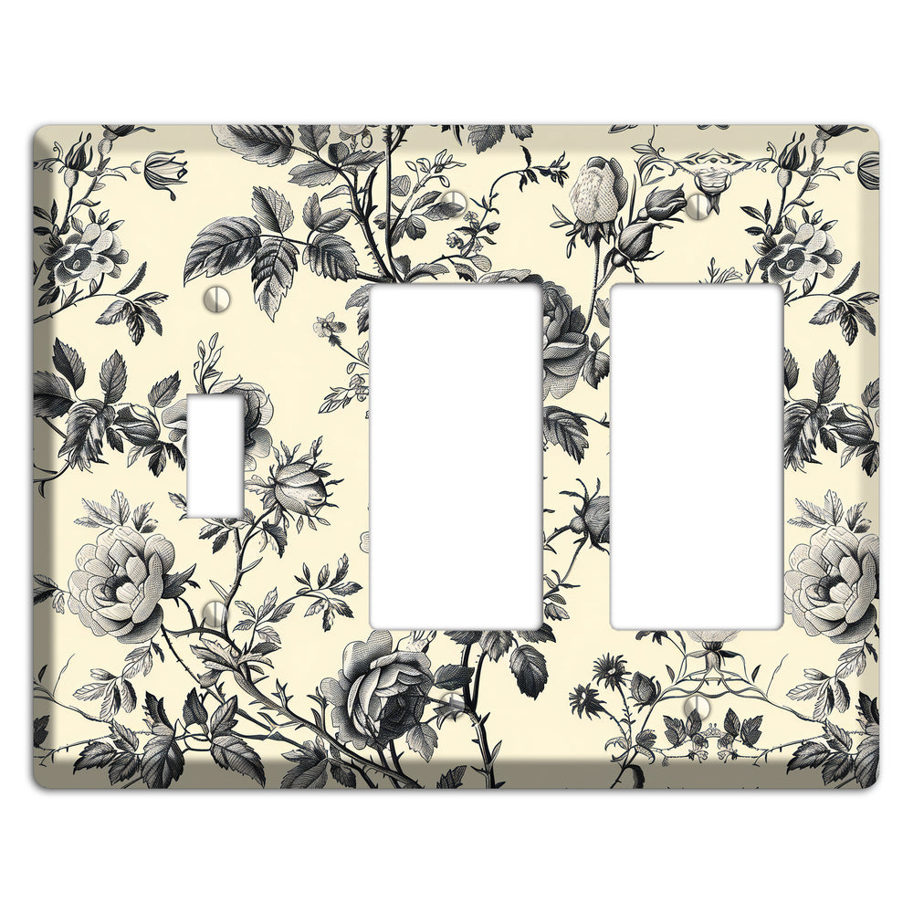 Thorned Reverie Toggle / 2 Rocker Wallplate