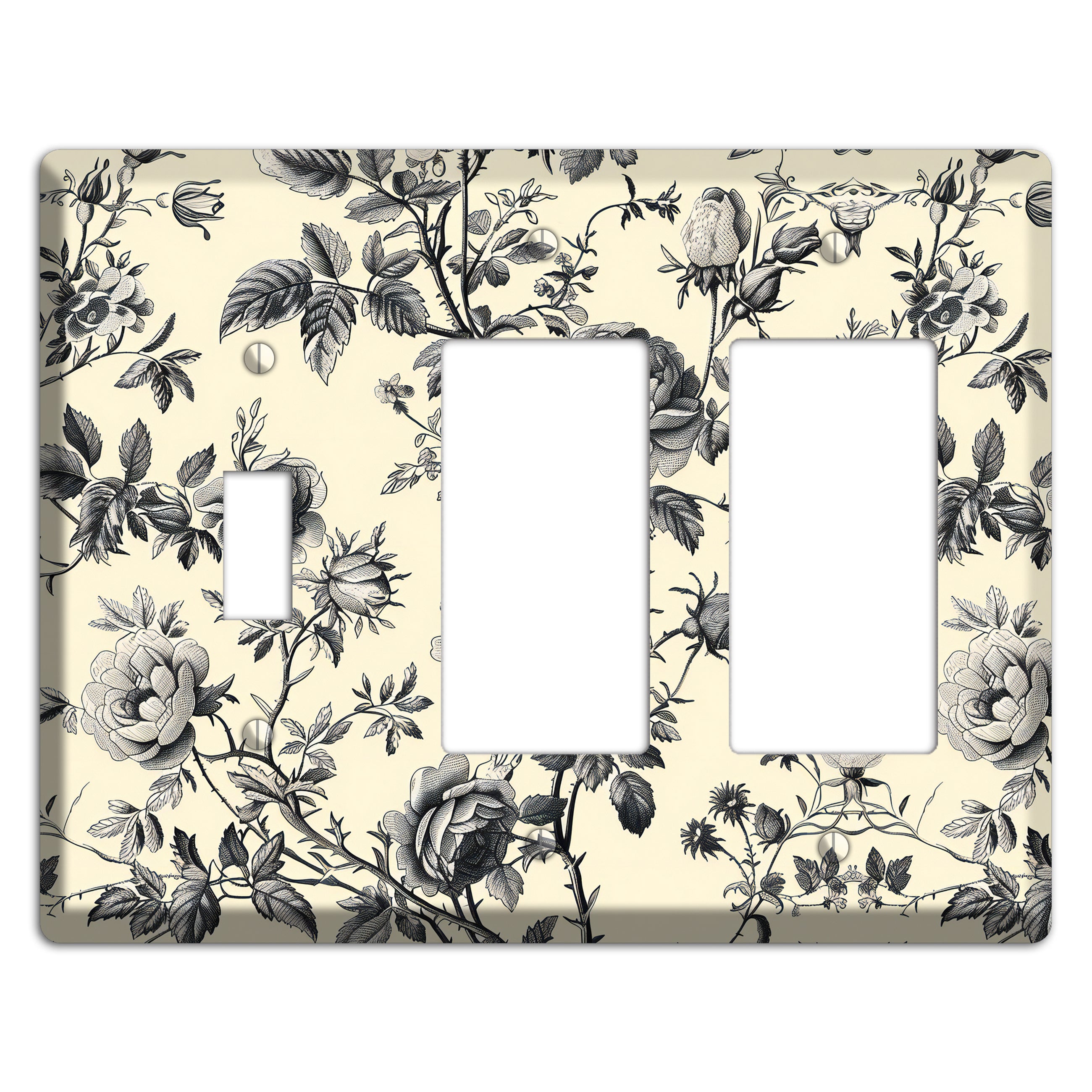 Thorned Reverie Toggle / 2 Rocker Wallplate