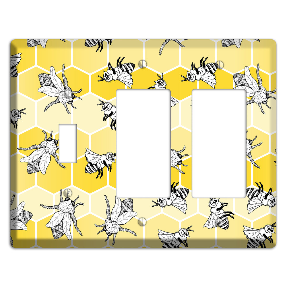 Hive Mind Scatter Toggle / 2 Rocker Wallplate