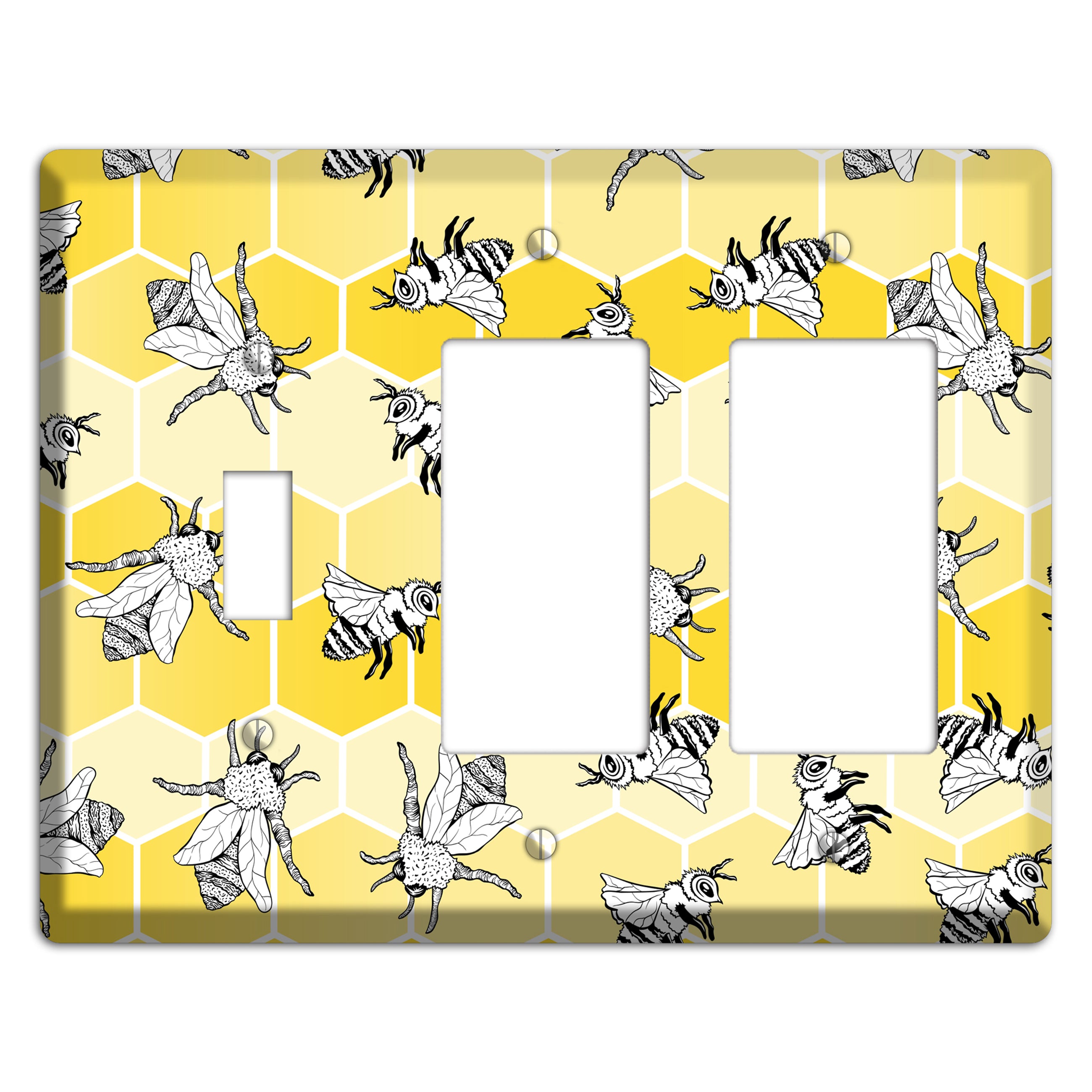 Hive Mind Scatter Toggle / 2 Rocker Wallplate