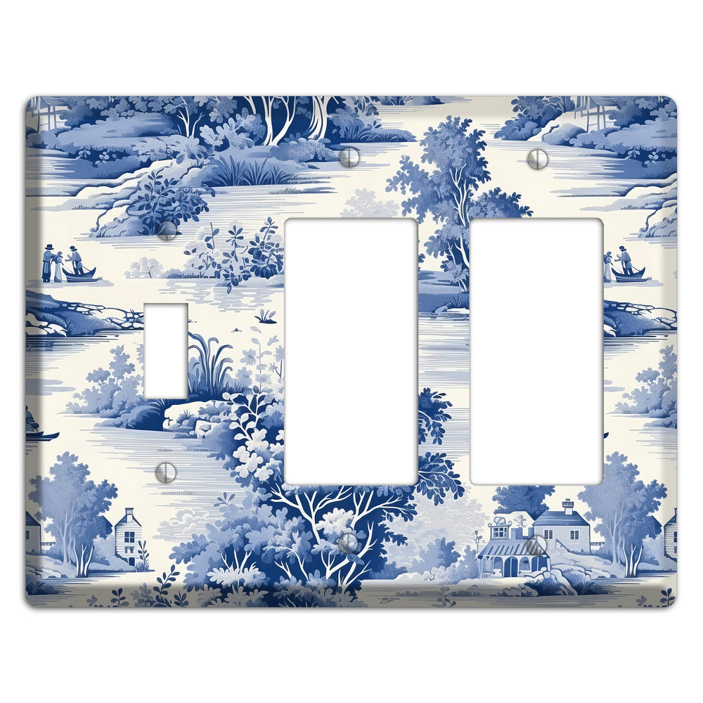 River & Reverie Toggle / 2 Rocker Wallplate