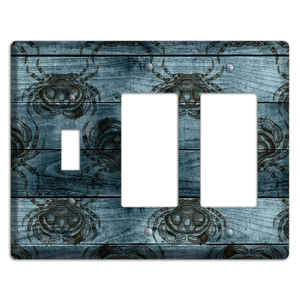 Crabby Waters Toggle / 2 Rocker Wallplate