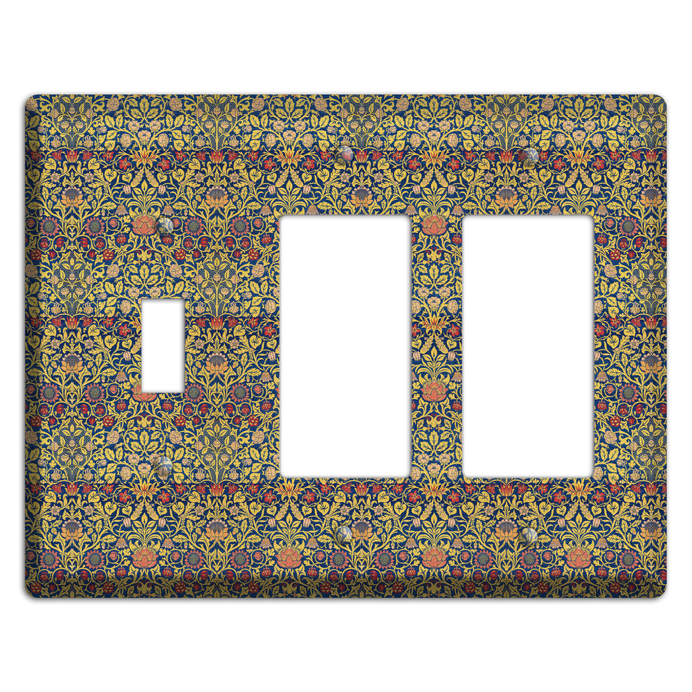 Orchard Garden Stripe Toggle / 2 Rocker Wallplate