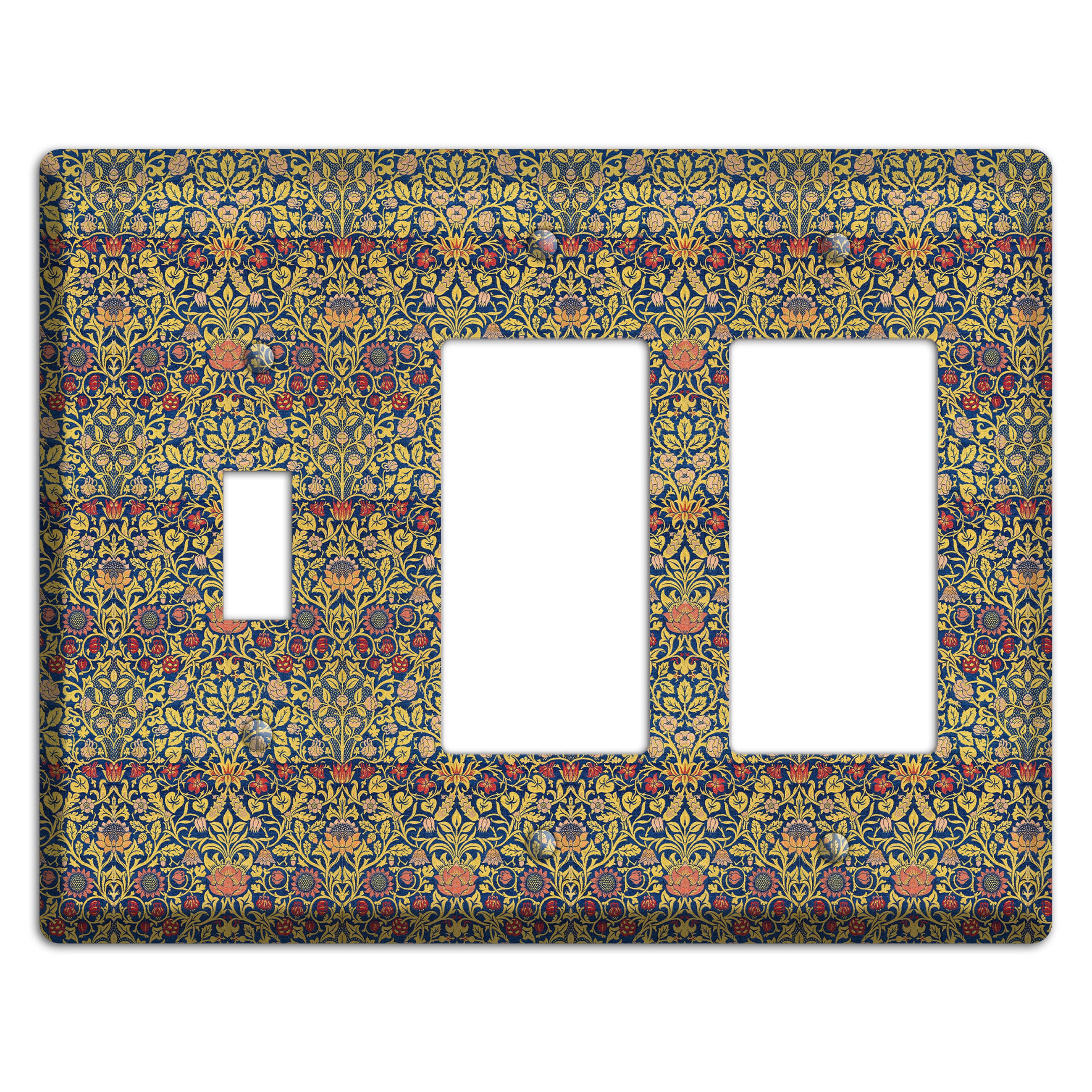 Orchard Garden Stripe Toggle / 2 Rocker Wallplate