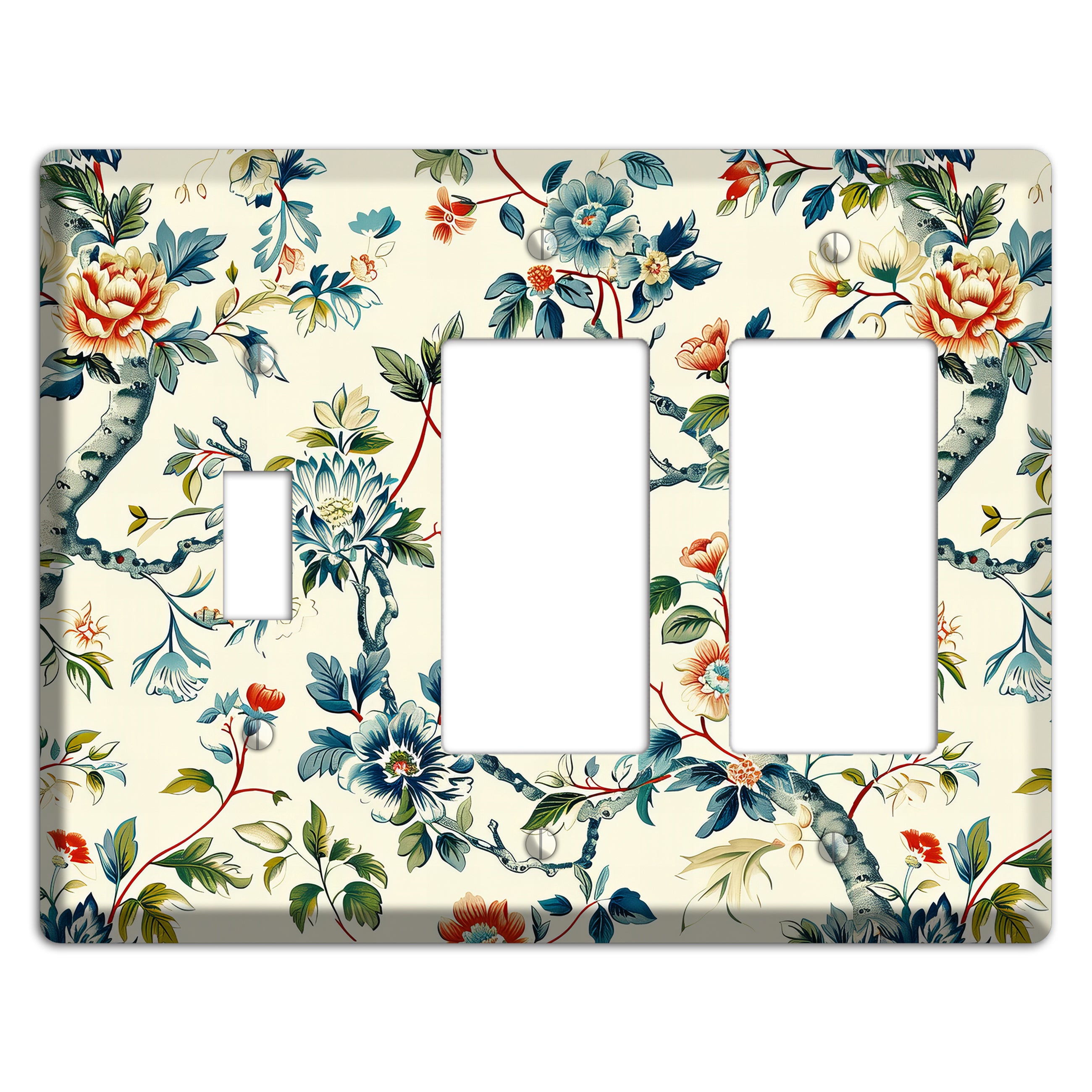 Wandering Bough Toggle / 2 Rocker Wallplate