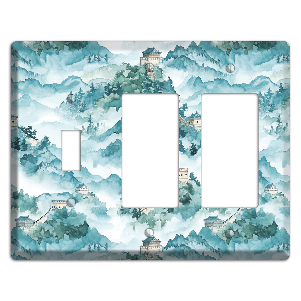 Watchtower in Mist Toggle / 2 Rocker Wallplate