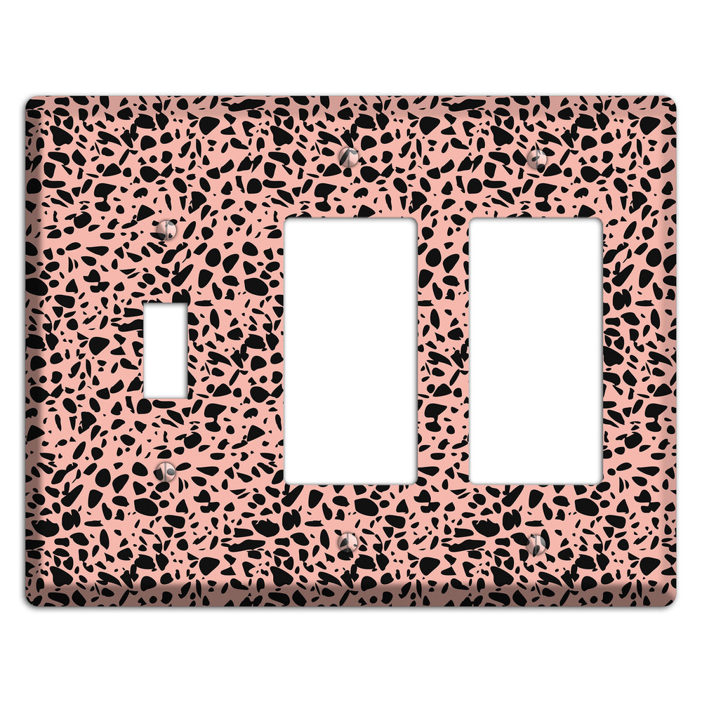 Blush Static Toggle / 2 Rocker Wallplate