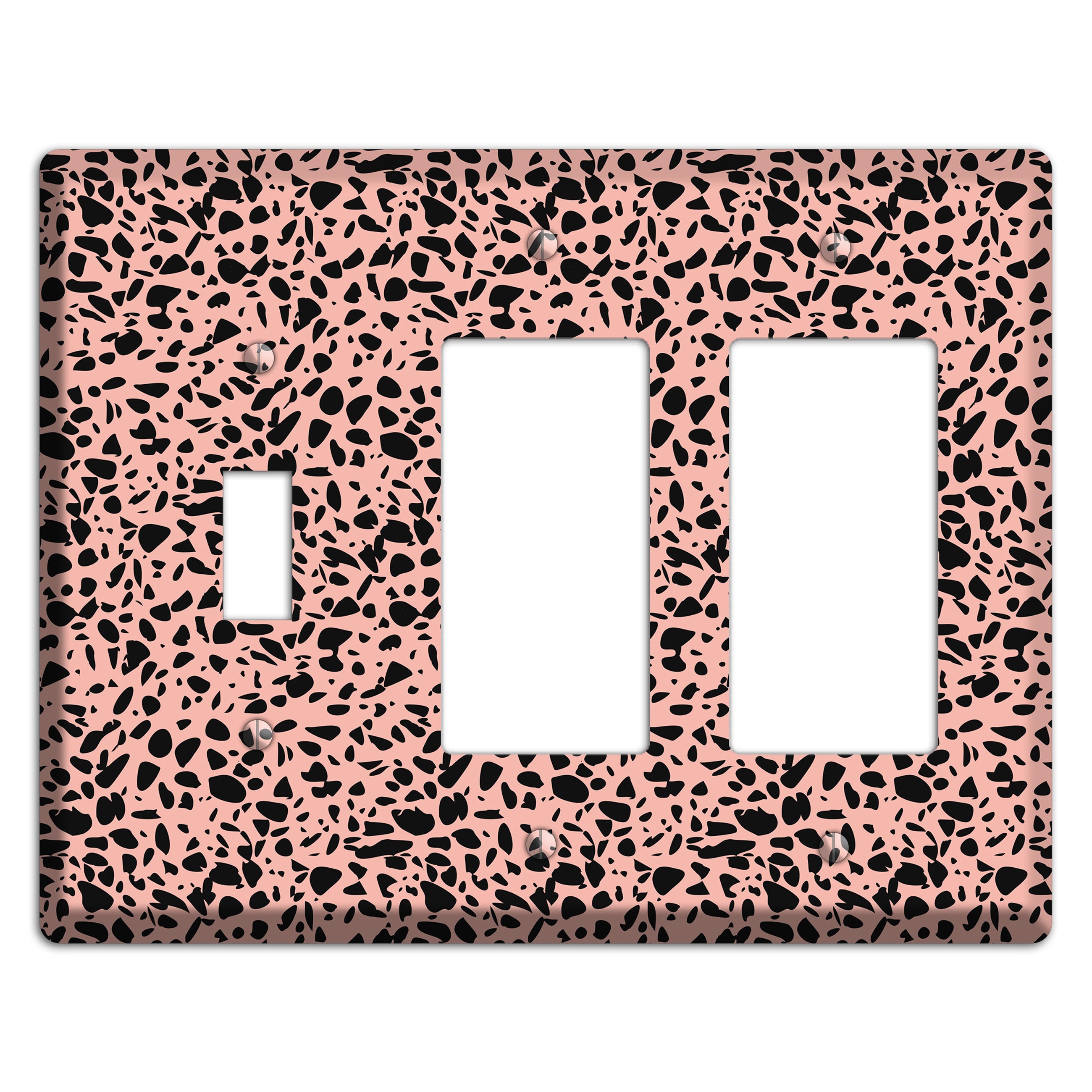 Blush Static Toggle / 2 Rocker Wallplate