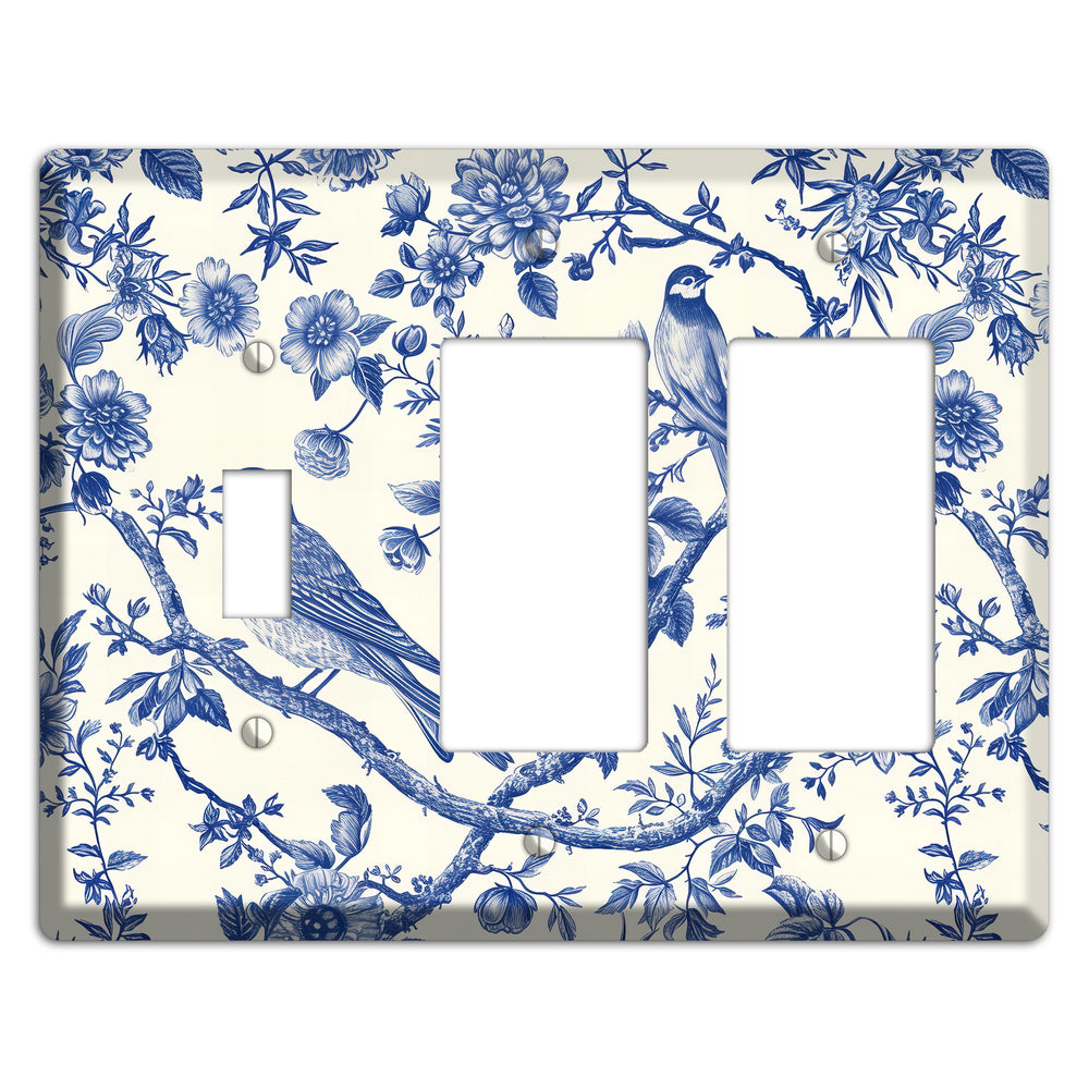 Willow Song Garden Toggle / 2 Rocker Wallplate