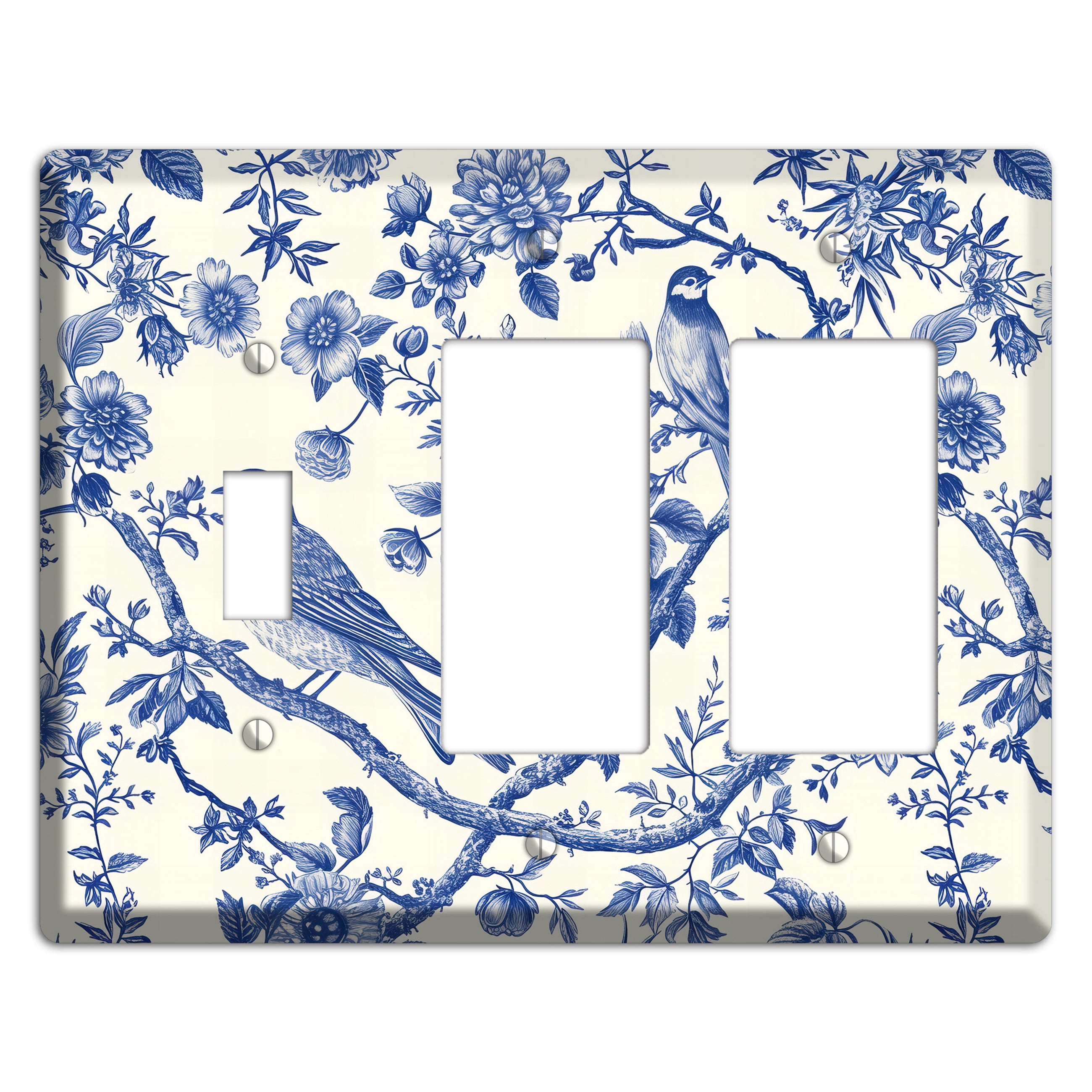Willow Song Garden Toggle / 2 Rocker Wallplate