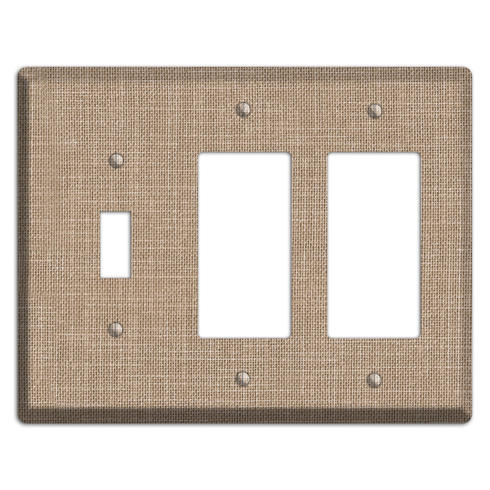 Linen Shore Toggle / 2 Rocker Wallplate