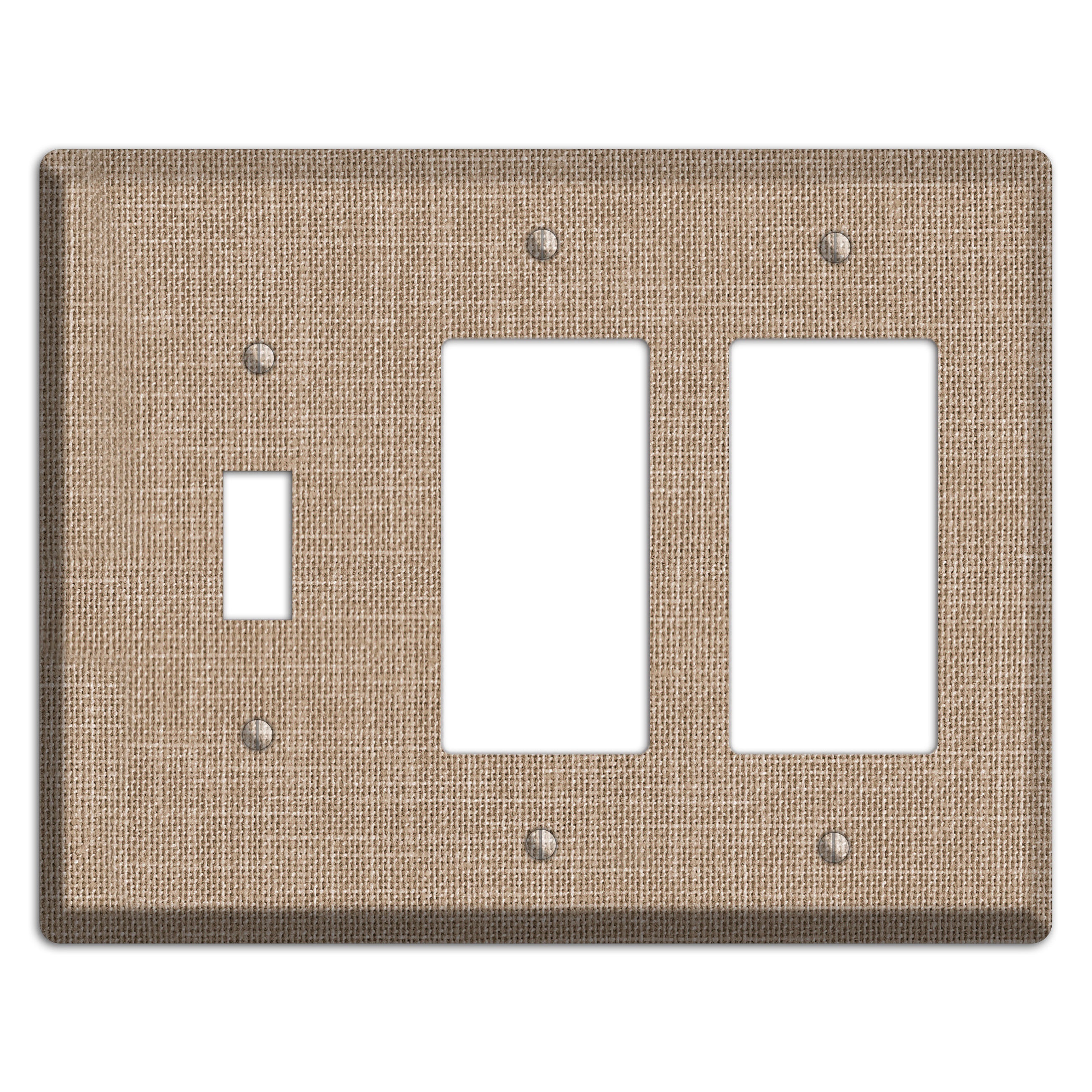 Linen Shore Toggle / 2 Rocker Wallplate