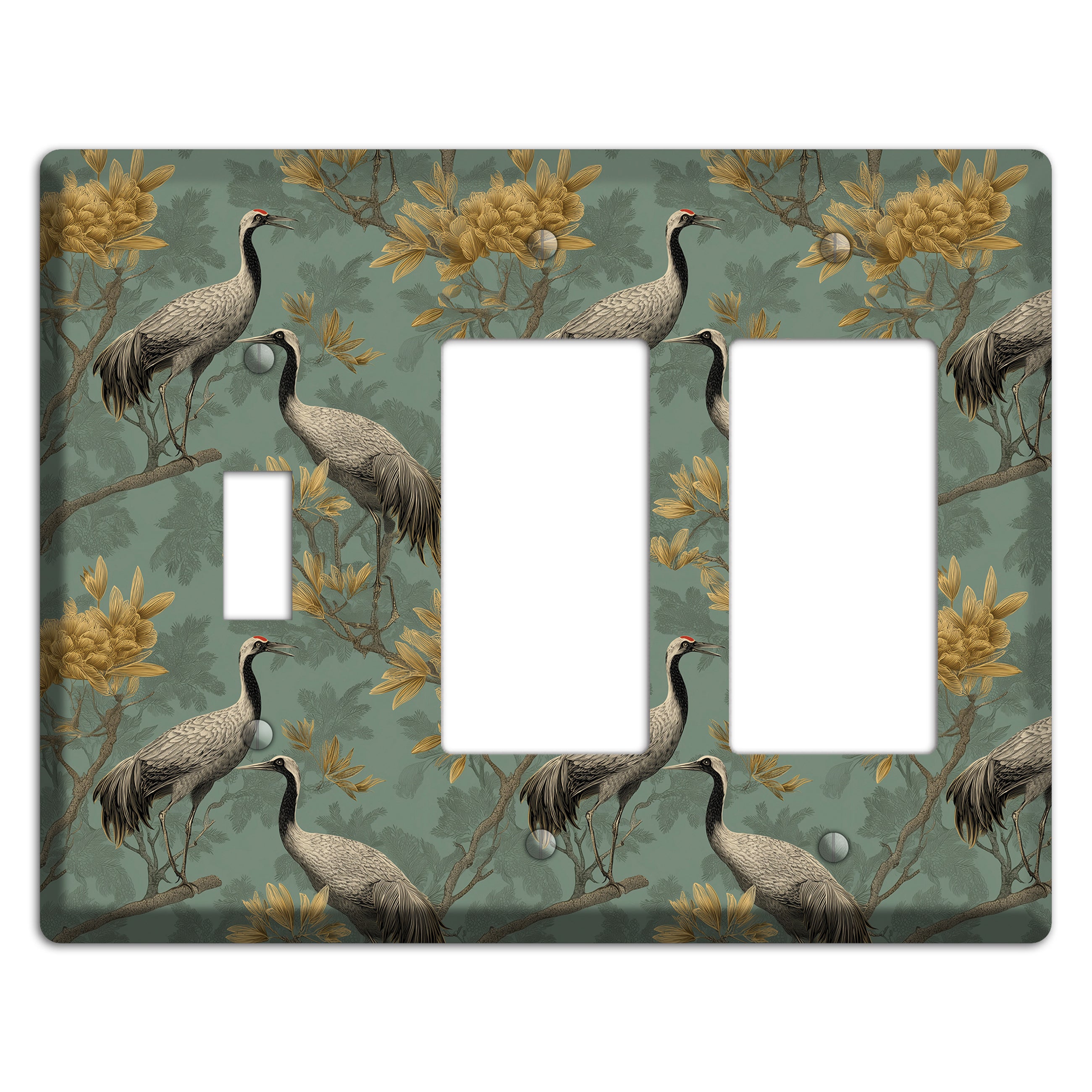 Sage Garden Vigil Toggle / 2 Rocker Wallplate