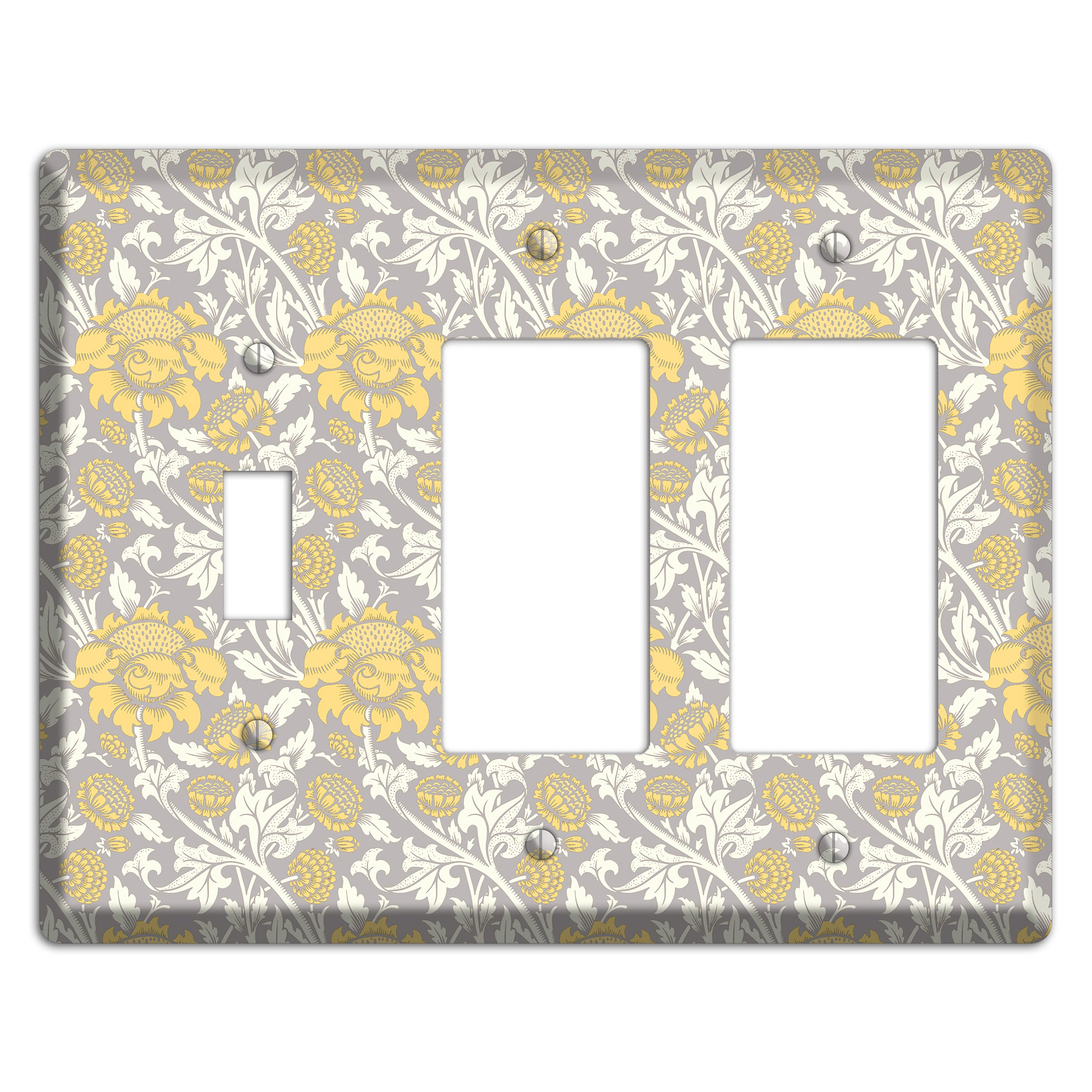 Golden Peony Lace Toggle / 2 Rocker Wallplate