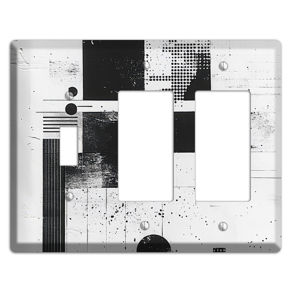 Signal & Static Toggle / 2 Rocker Wallplate