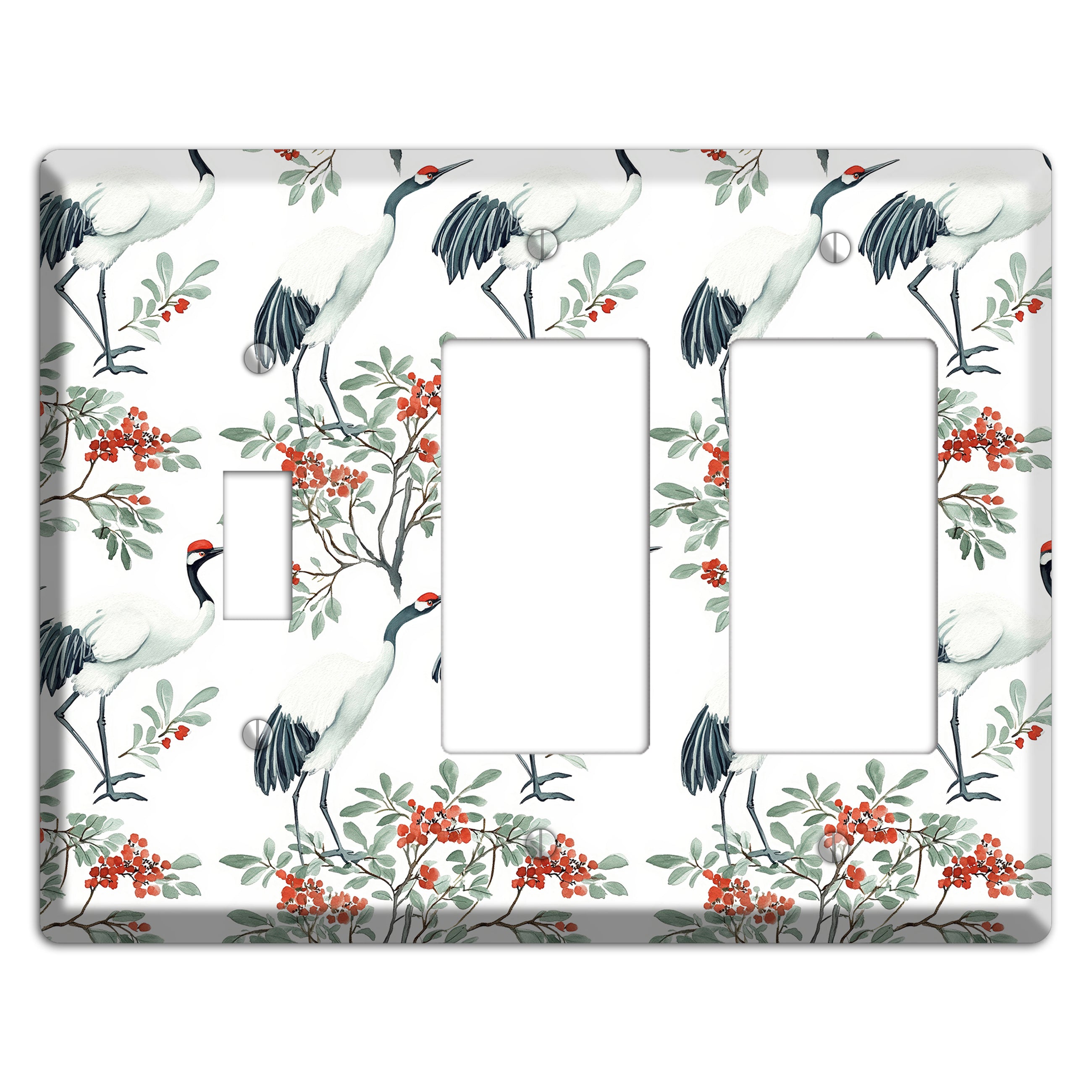 Scarlet Crown Reverie Toggle / 2 Rocker Wallplate