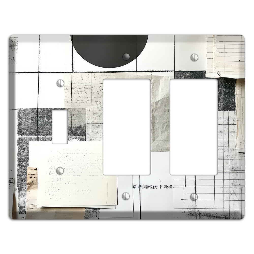 Paper & Memory Toggle / 2 Rocker Wallplate