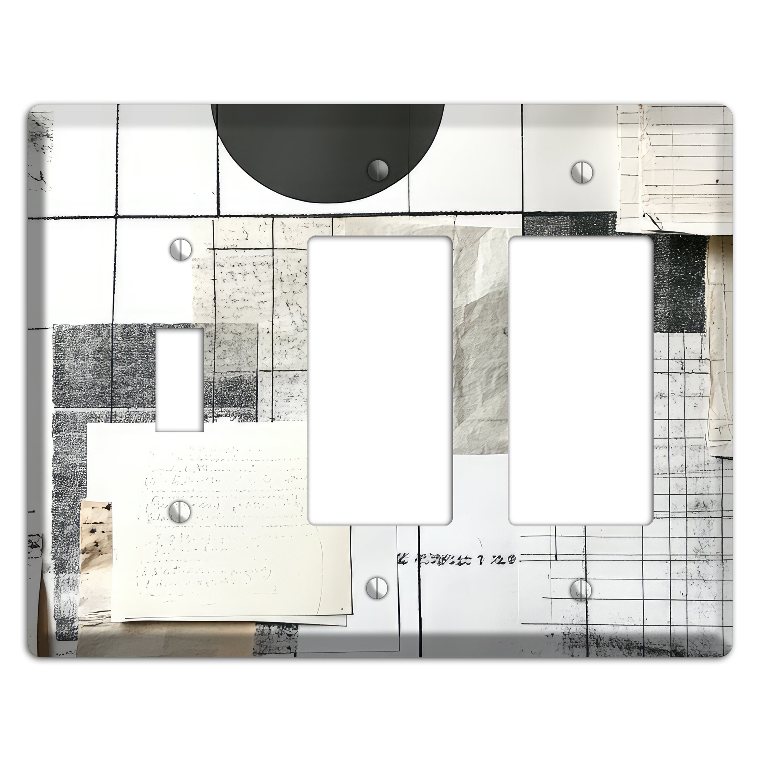 Paper & Memory Toggle / 2 Rocker Wallplate