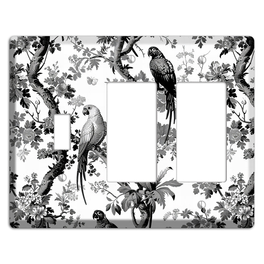 Parlor of Parrots Toggle / 2 Rocker Wallplate