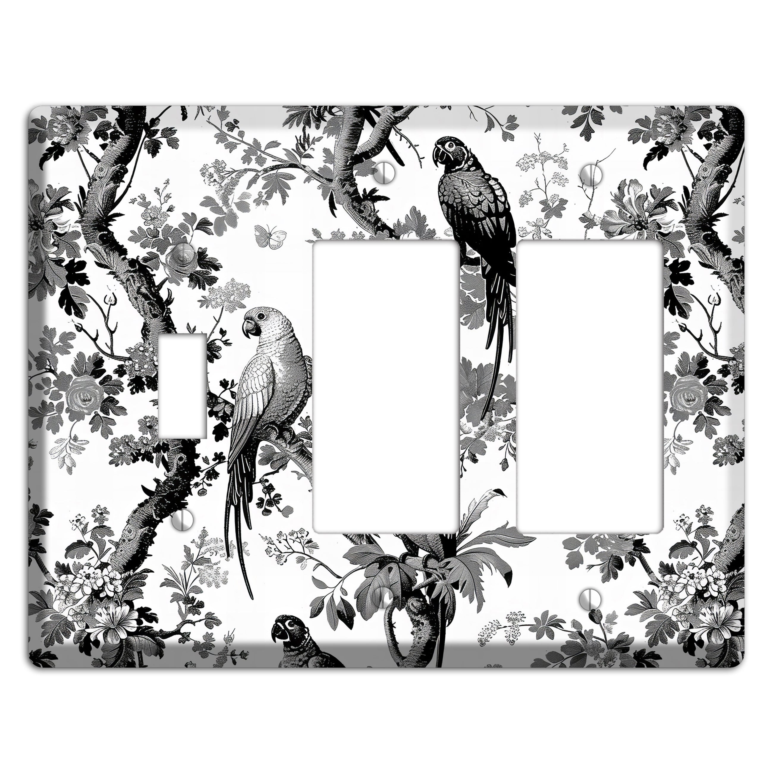Parlor of Parrots Toggle / 2 Rocker Wallplate