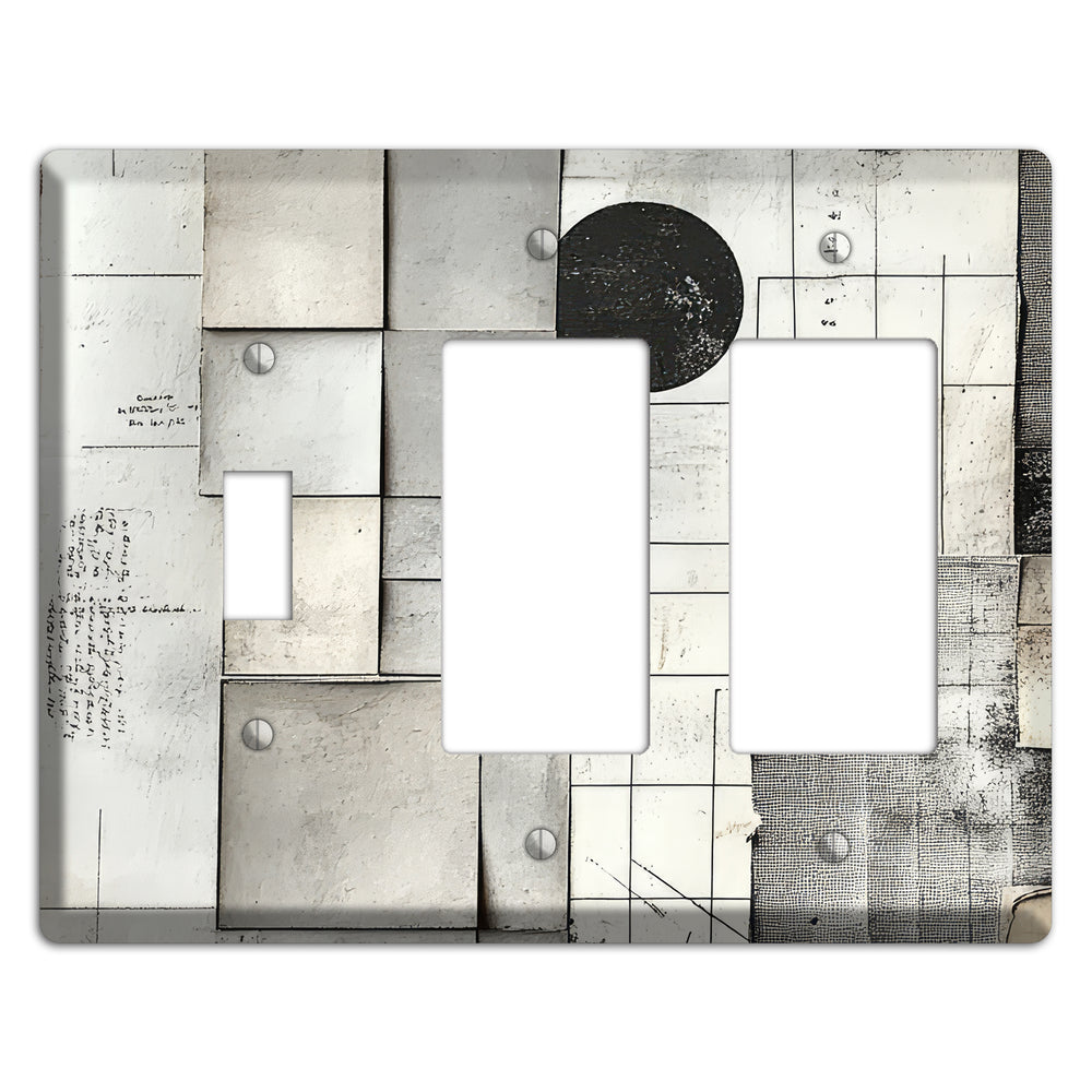 Cartographer's Quiet Ruin Toggle / 2 Rocker Wallplate