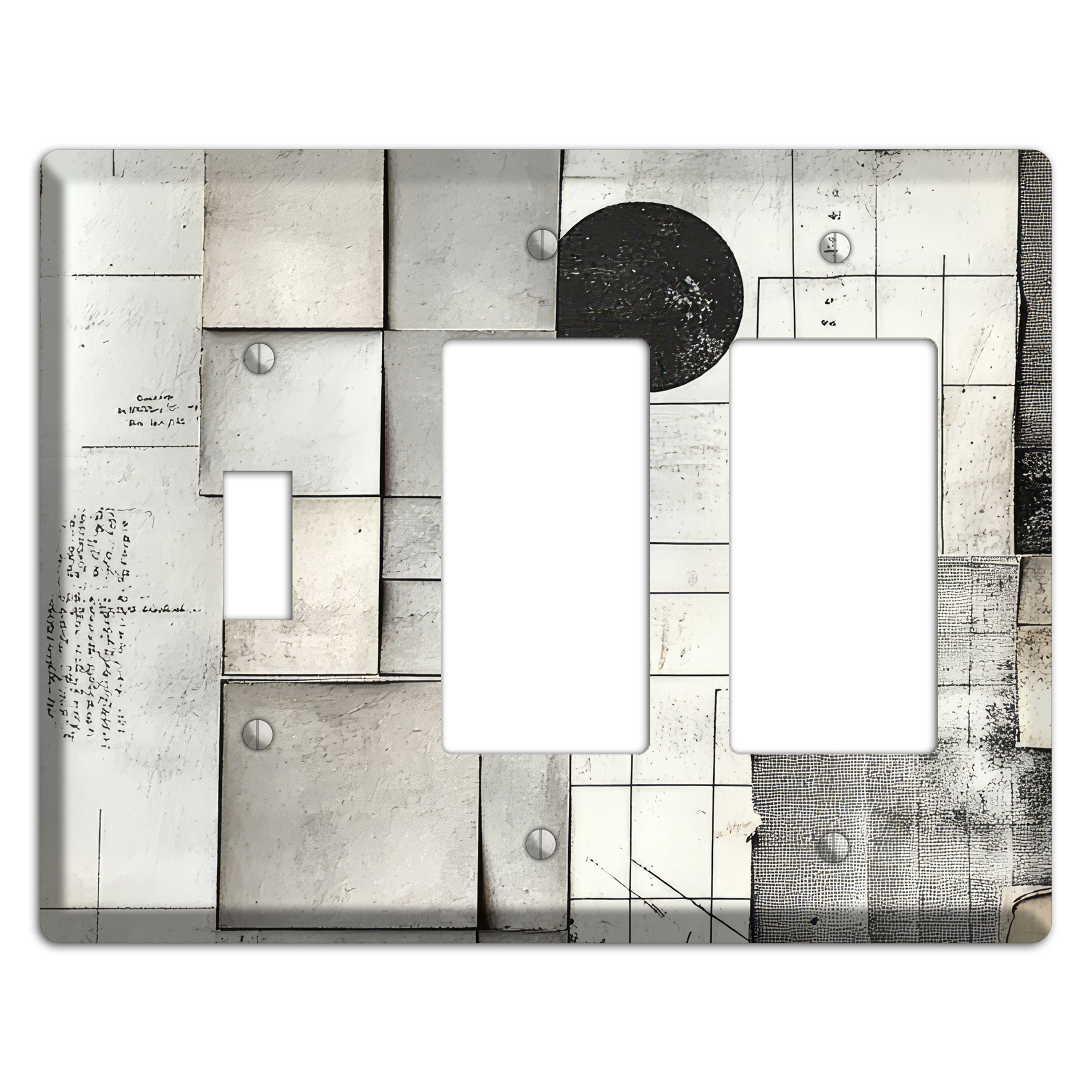 Cartographer's Quiet Ruin Toggle / 2 Rocker Wallplate