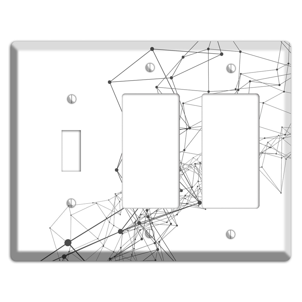 Threadwork Constellation Toggle / 2 Rocker Wallplate