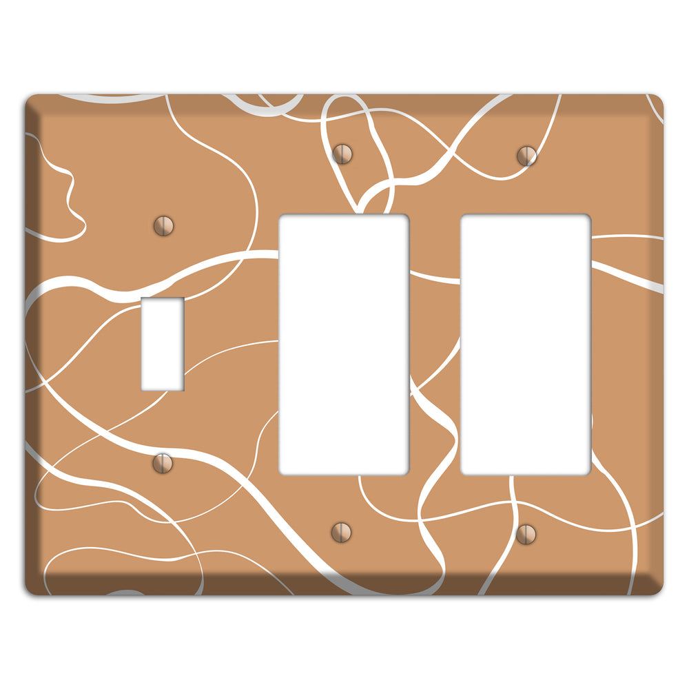 Wandering Thread Toggle / 2 Rocker Wallplate