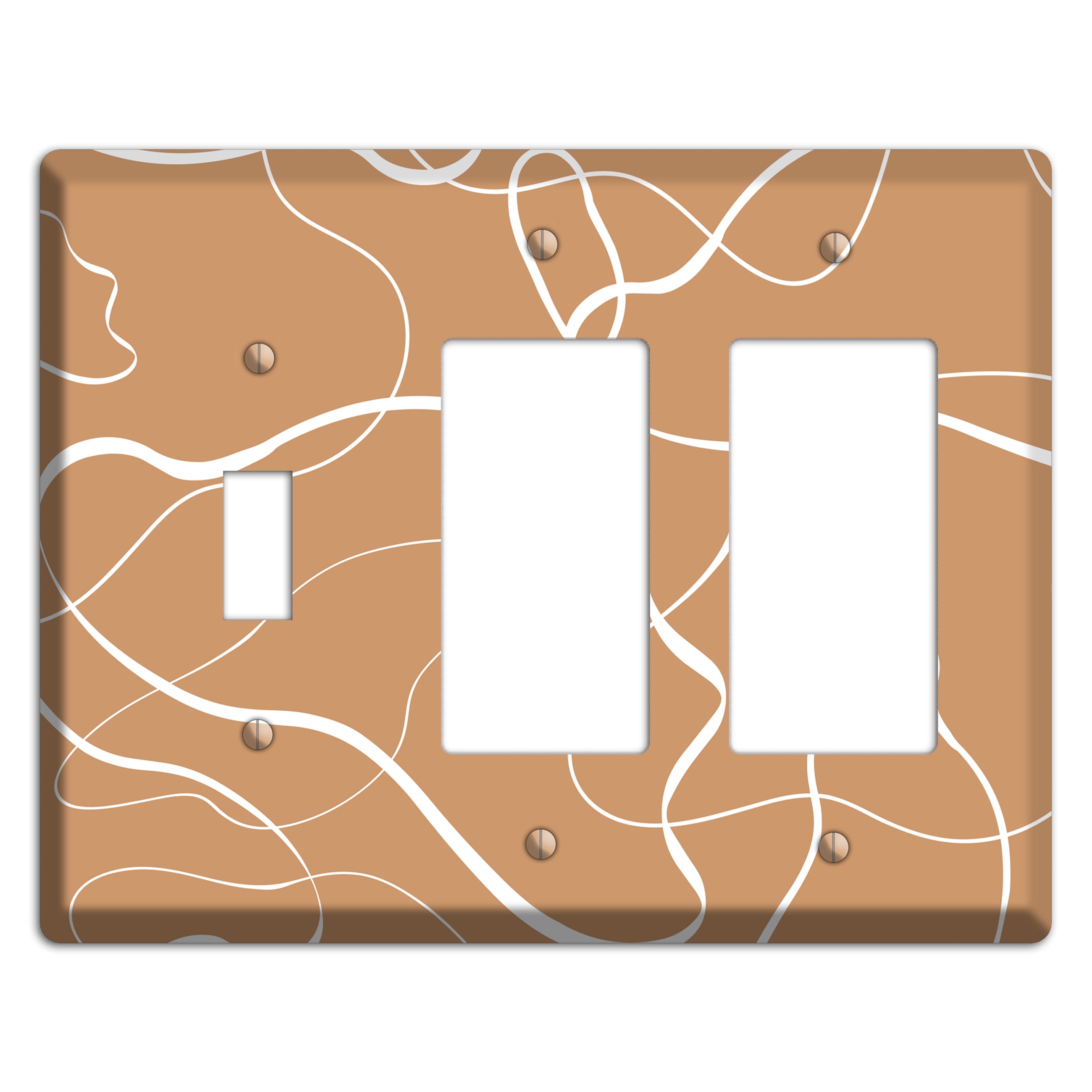 Wandering Thread Toggle / 2 Rocker Wallplate