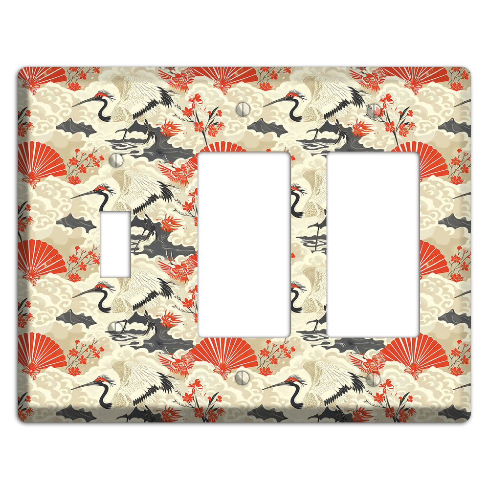 Vermillion Mist Reverie Toggle / 2 Rocker Wallplate