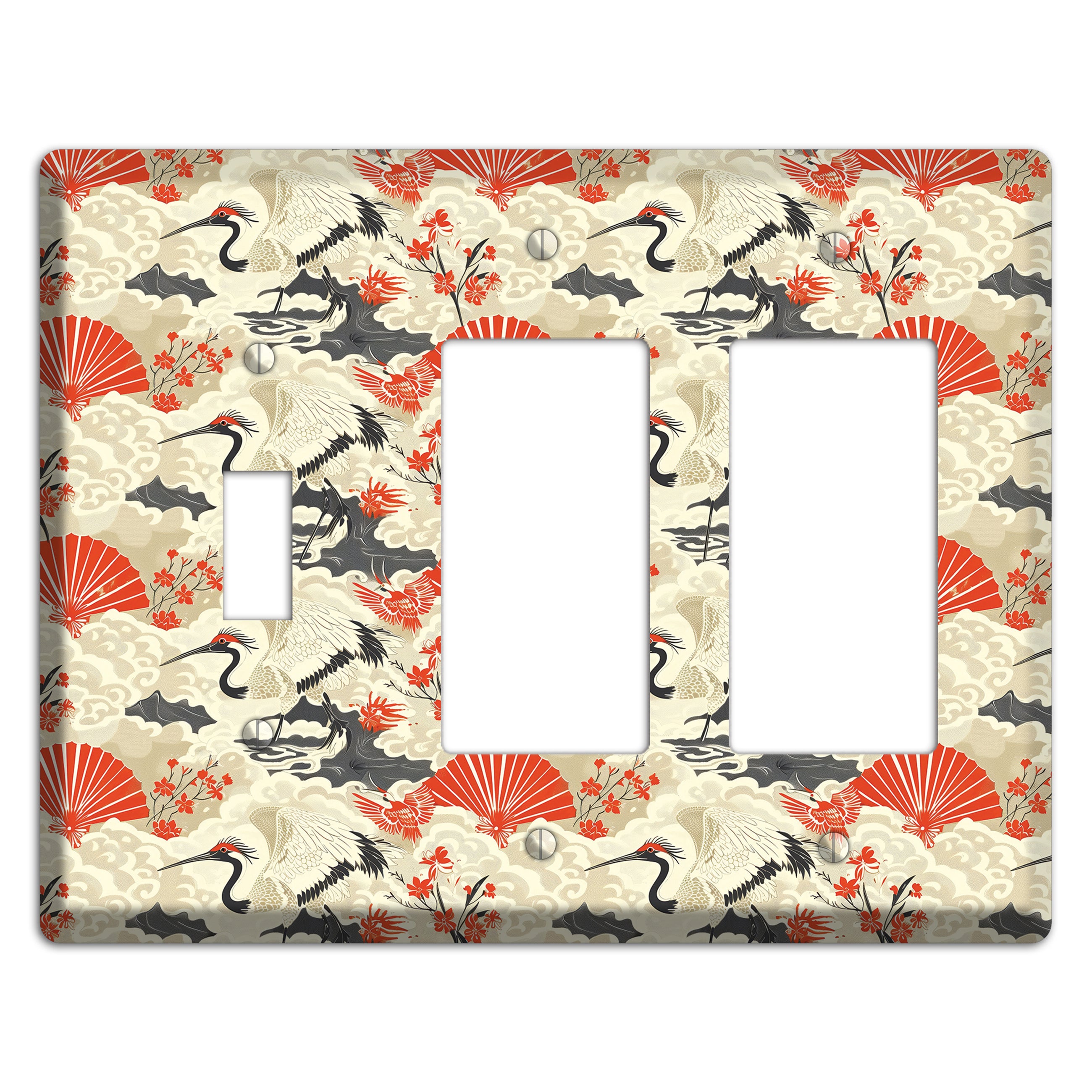 Vermillion Mist Reverie Toggle / 2 Rocker Wallplate