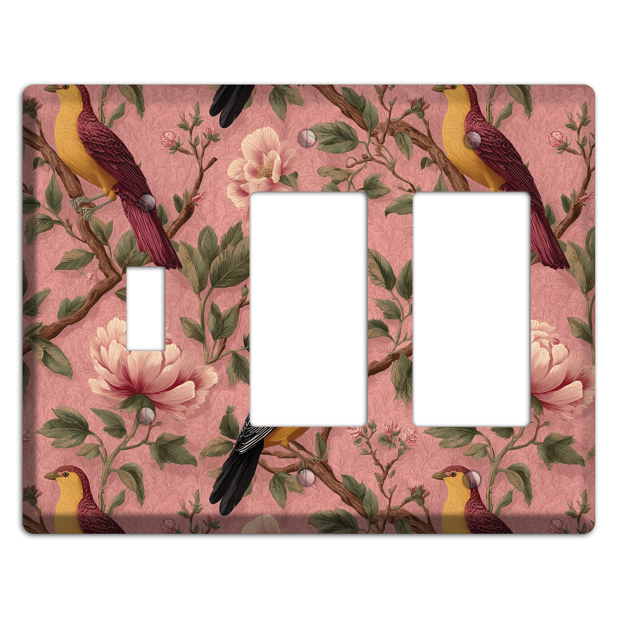 Peony & Perch Toggle / 2 Rocker Wallplate